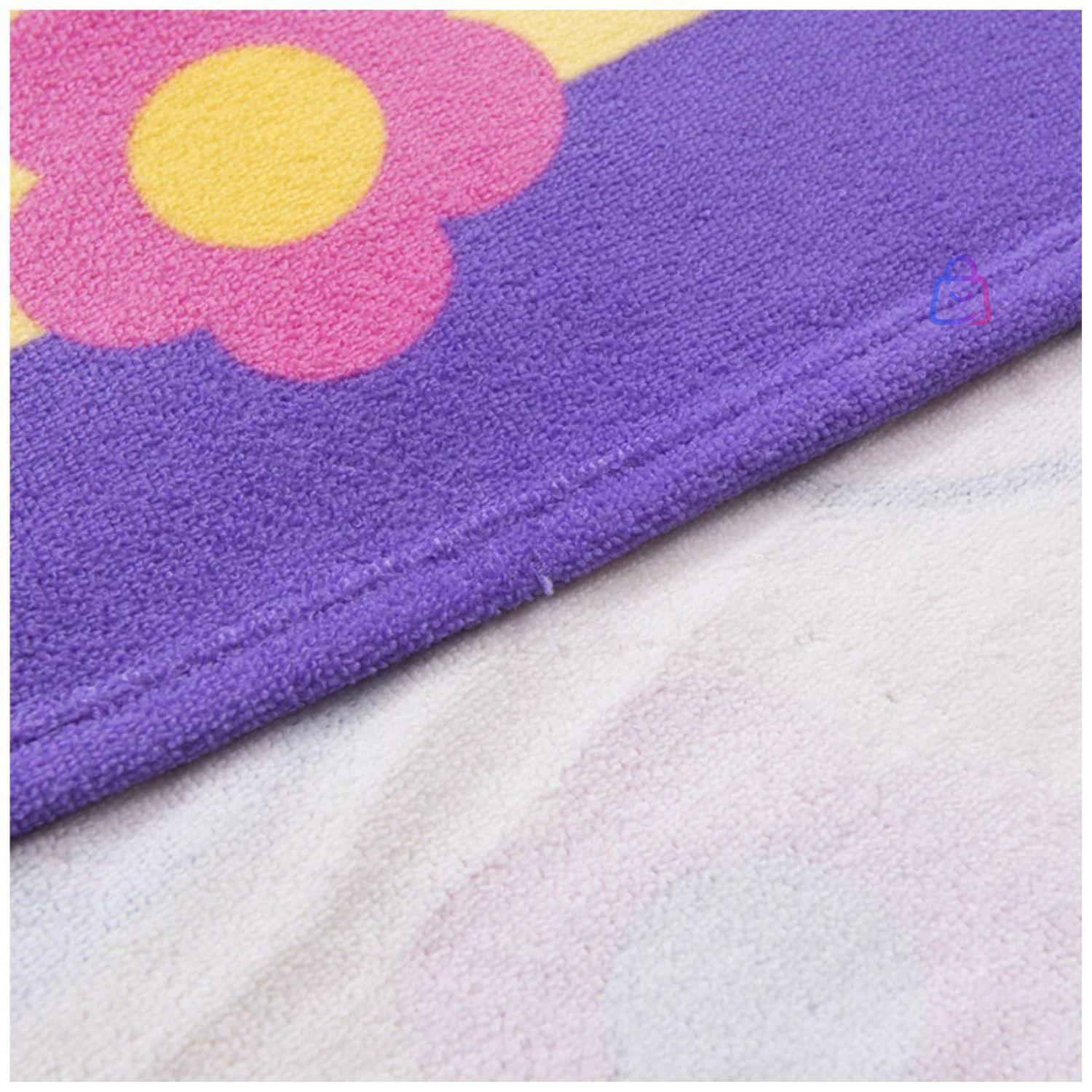 Toalla Playa Capucha Minnie Flores 60x60 Cm Microfibra PS-2