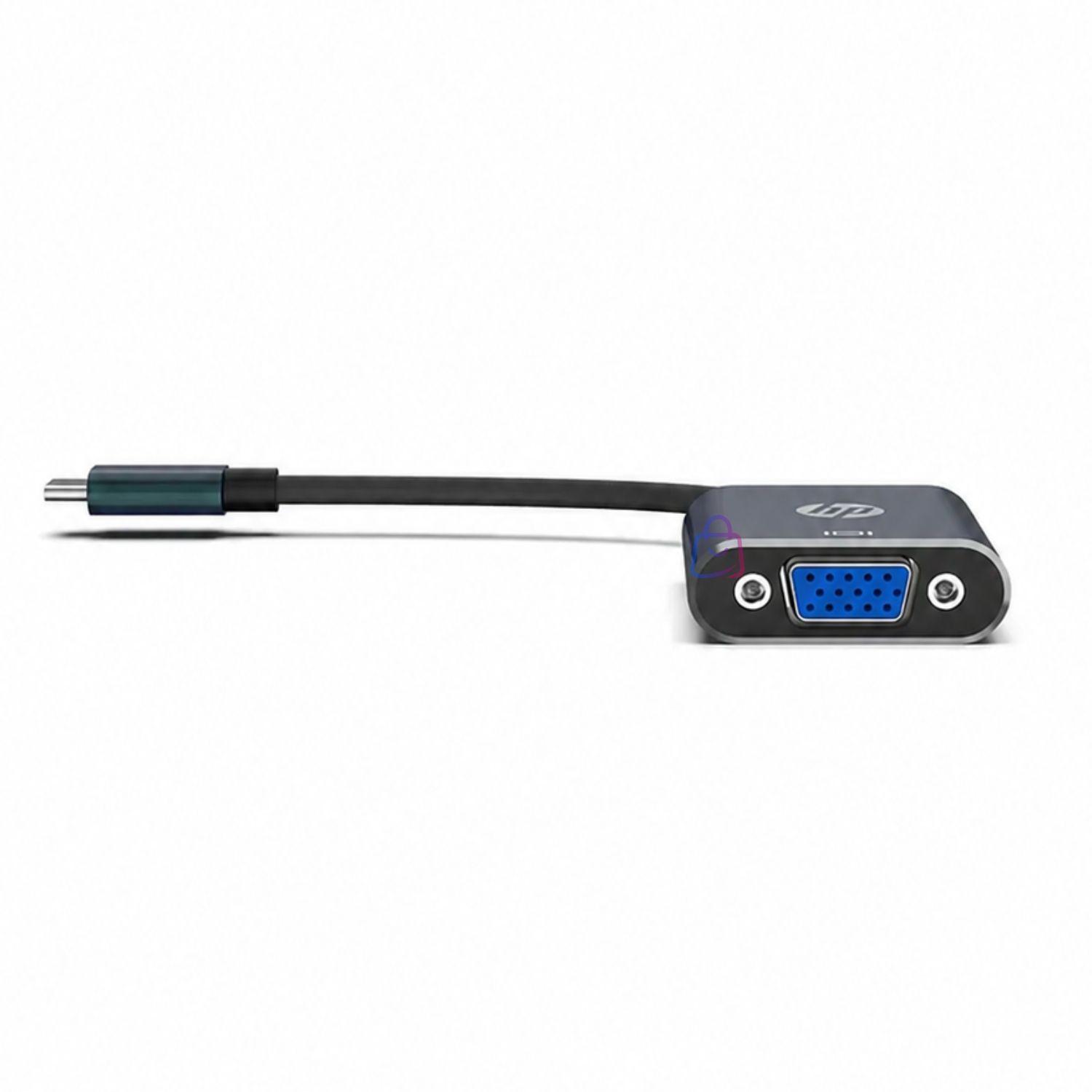 Convertidor HP USB C a VGA 1080p 60Hz Aluminio PS-2