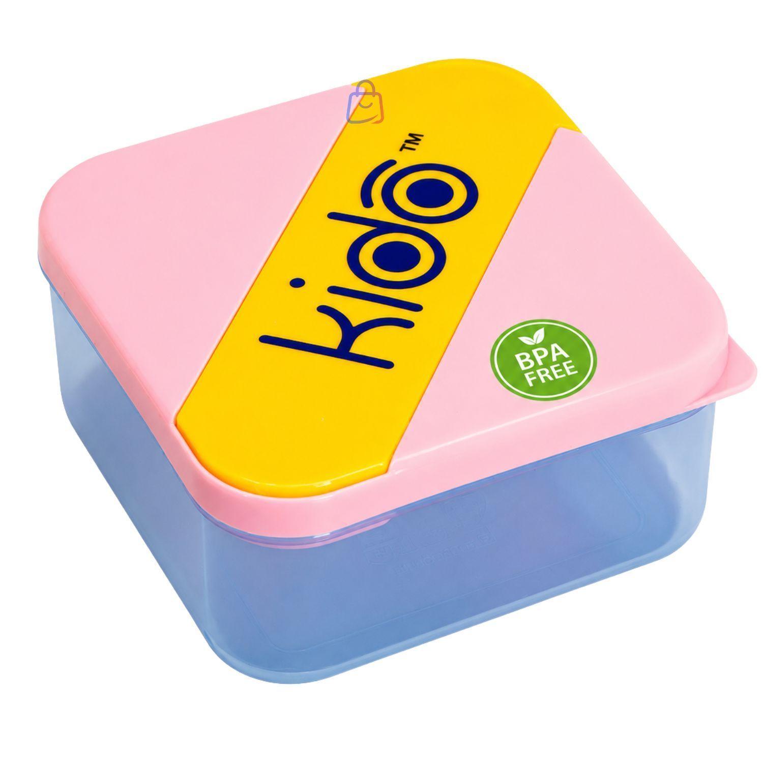 Hermetico Kido con Cubiertos Libre de BPA Rosado PS-2