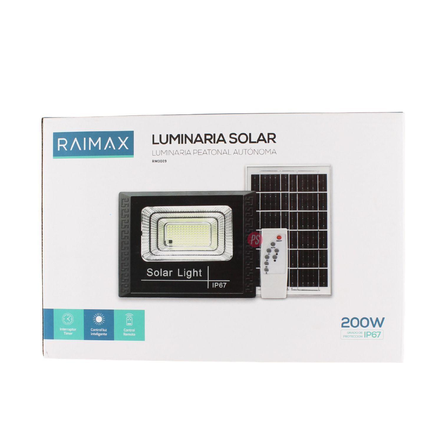 Reflector Solar Raimax 200W LED IP67 Sensor Y Control - PS-4