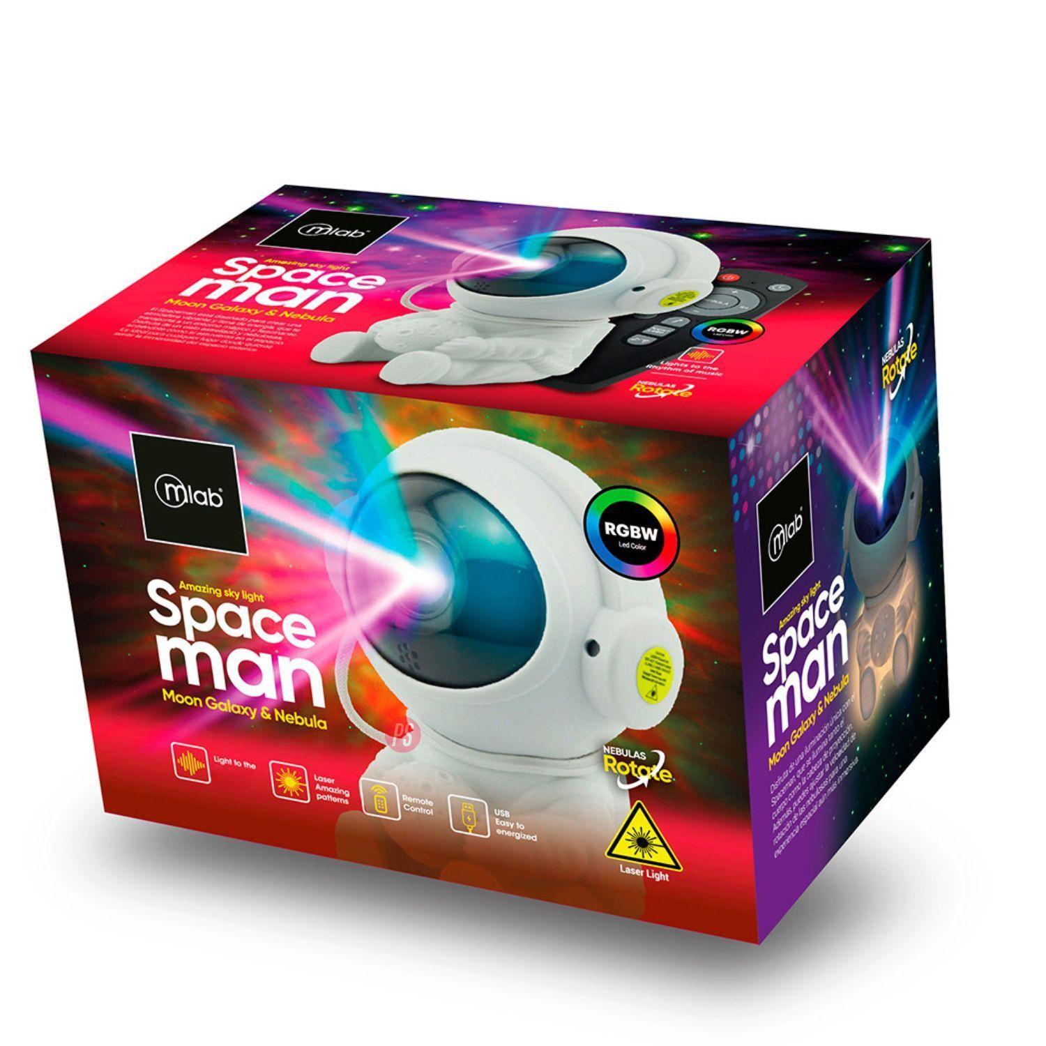 Spaceman Proyector Galaxia LED L ser con Rotaci n PS-7