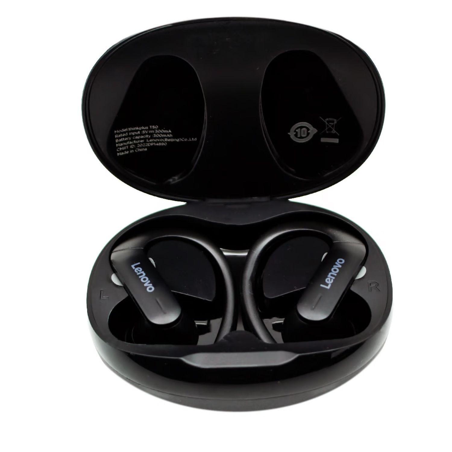 Audífonos Bluetooth Lenovo T50 Color Negro - PS-0