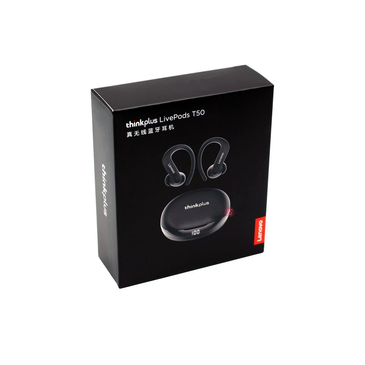 Audífonos Bluetooth Lenovo T50 Color Negro - PS-4