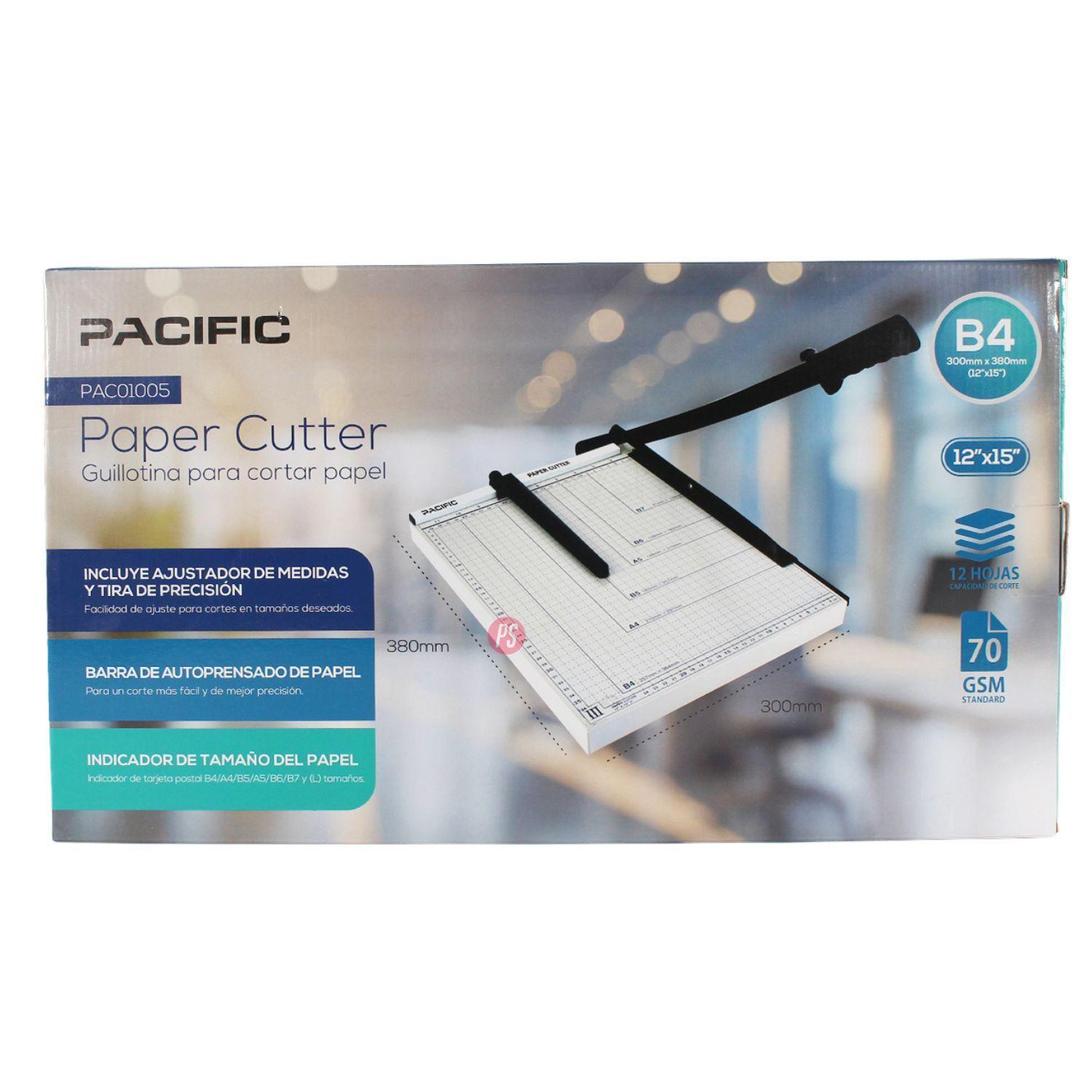 Guillotina A4 Metalica 12 Hojas con Regla Paralela PS-4