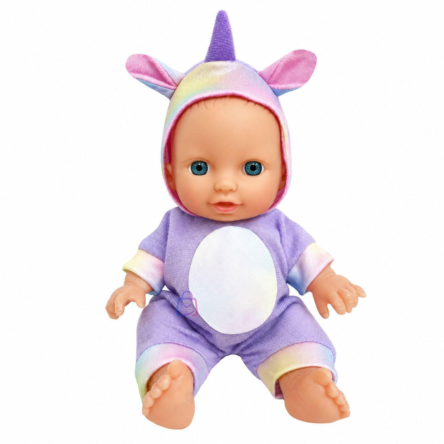 Mu eca Bebe Perfumada Tama o 23cm Pijama De Unicornio PS-3