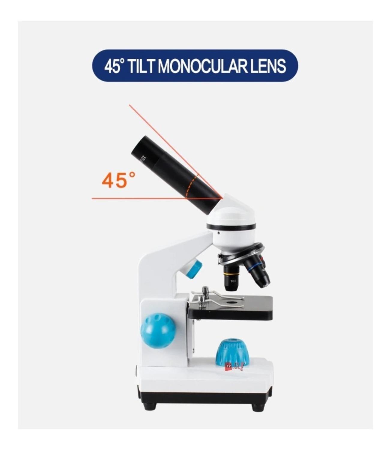 Microscopio Óptico Hd 2000x Con 3 Lentes - Ps-1