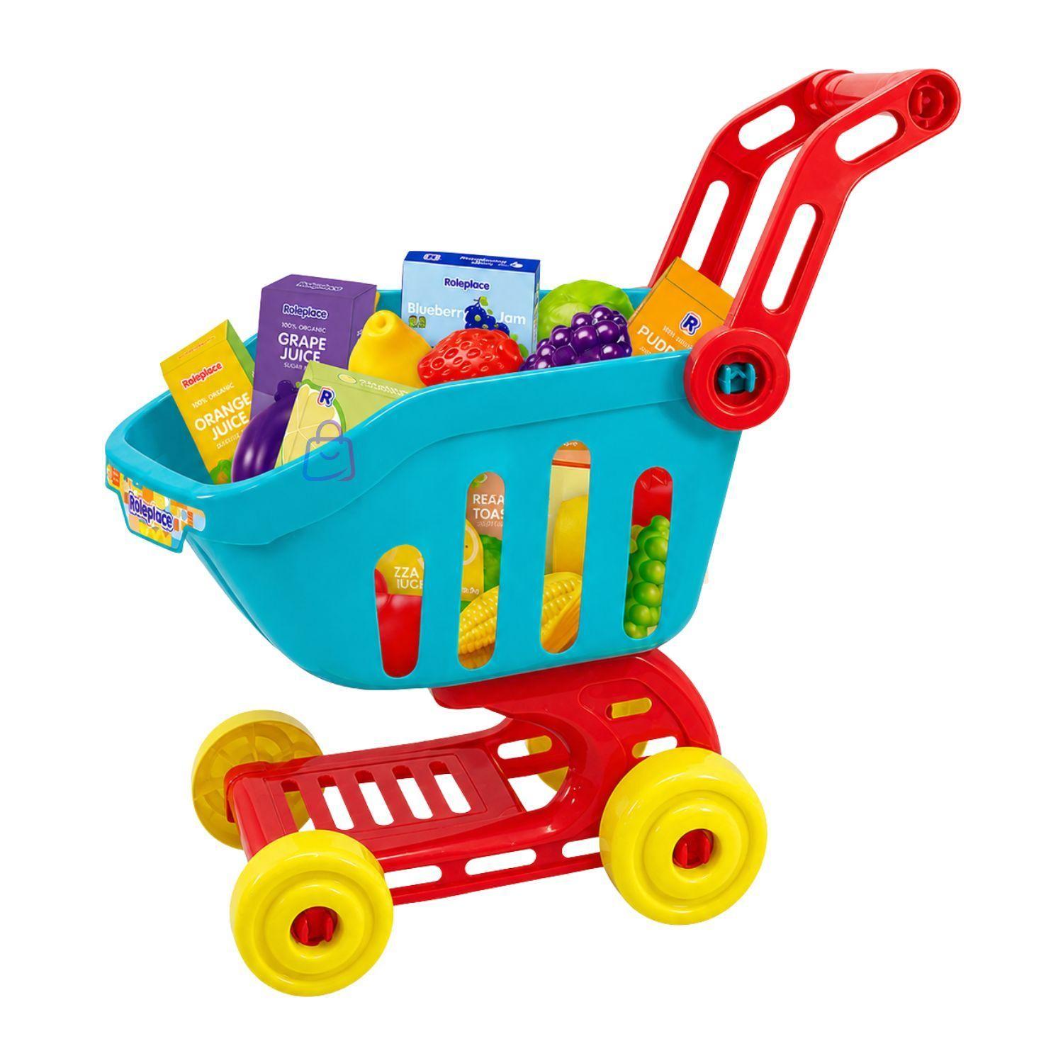 Carrito Compras Infantil 25 Accesorios Supermercado PS-3