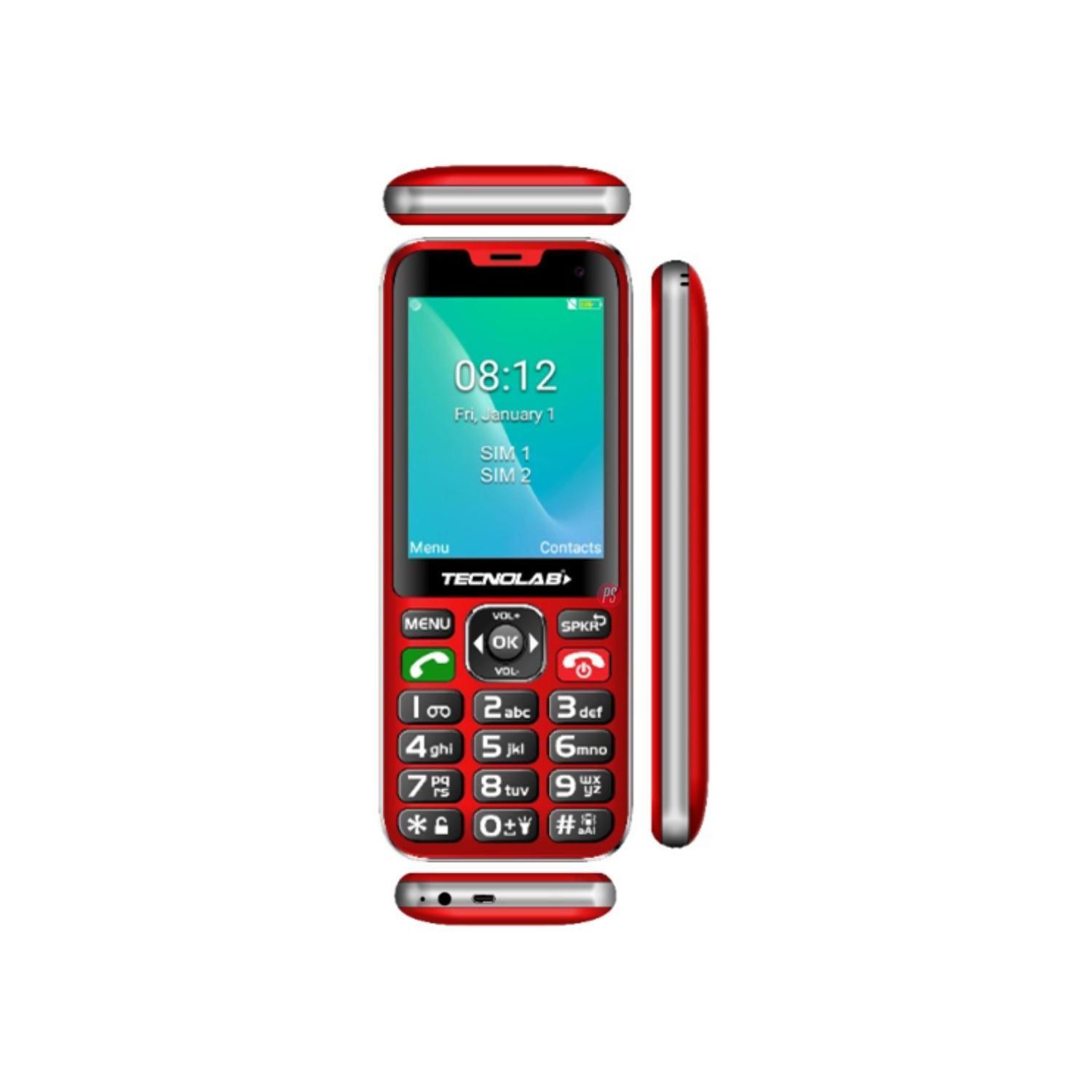 Celular Senior 4g Dual Sim Color Rojo - Ps-2