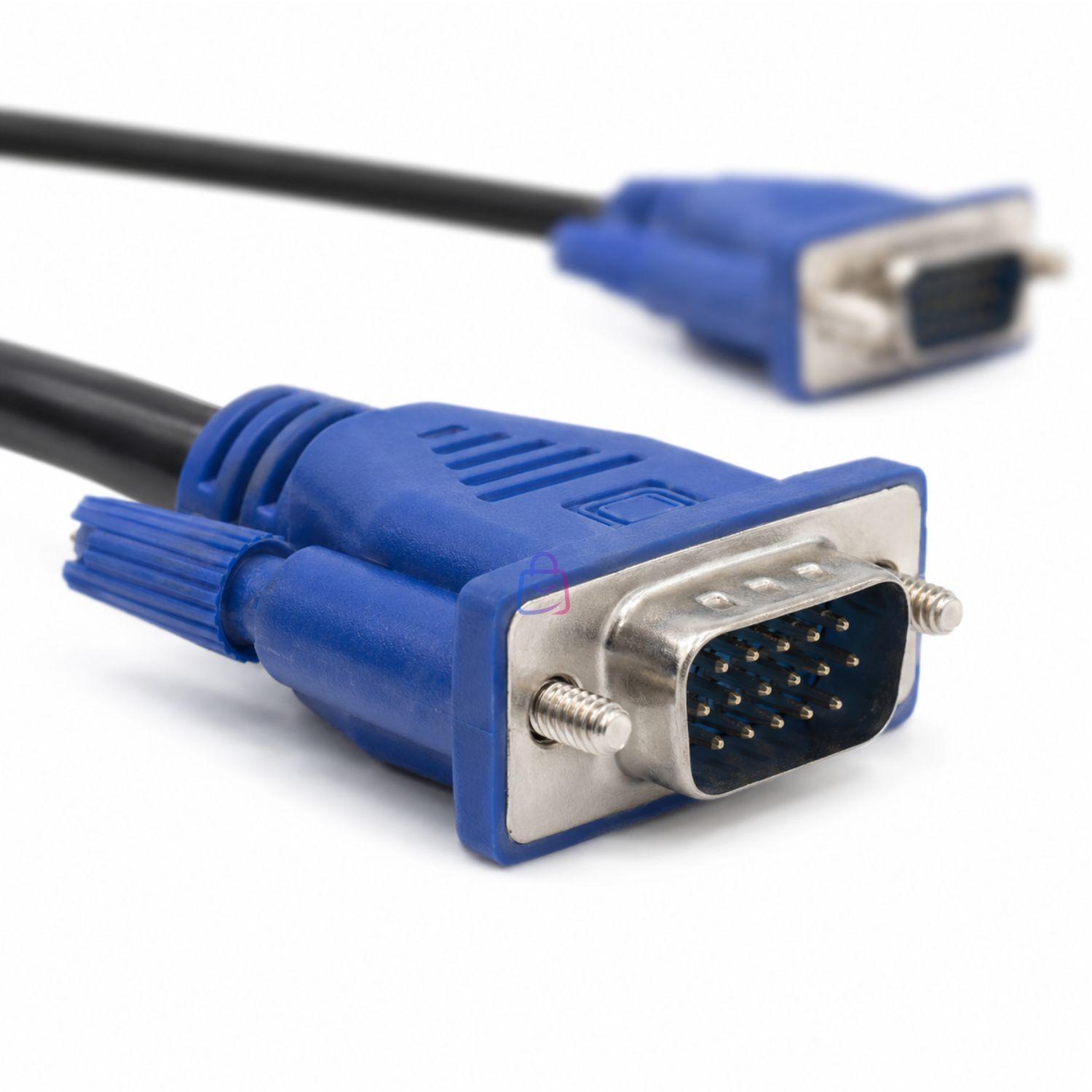 Cable VGA 1 Metro Macho Macho Monitor y Proyector PS-2