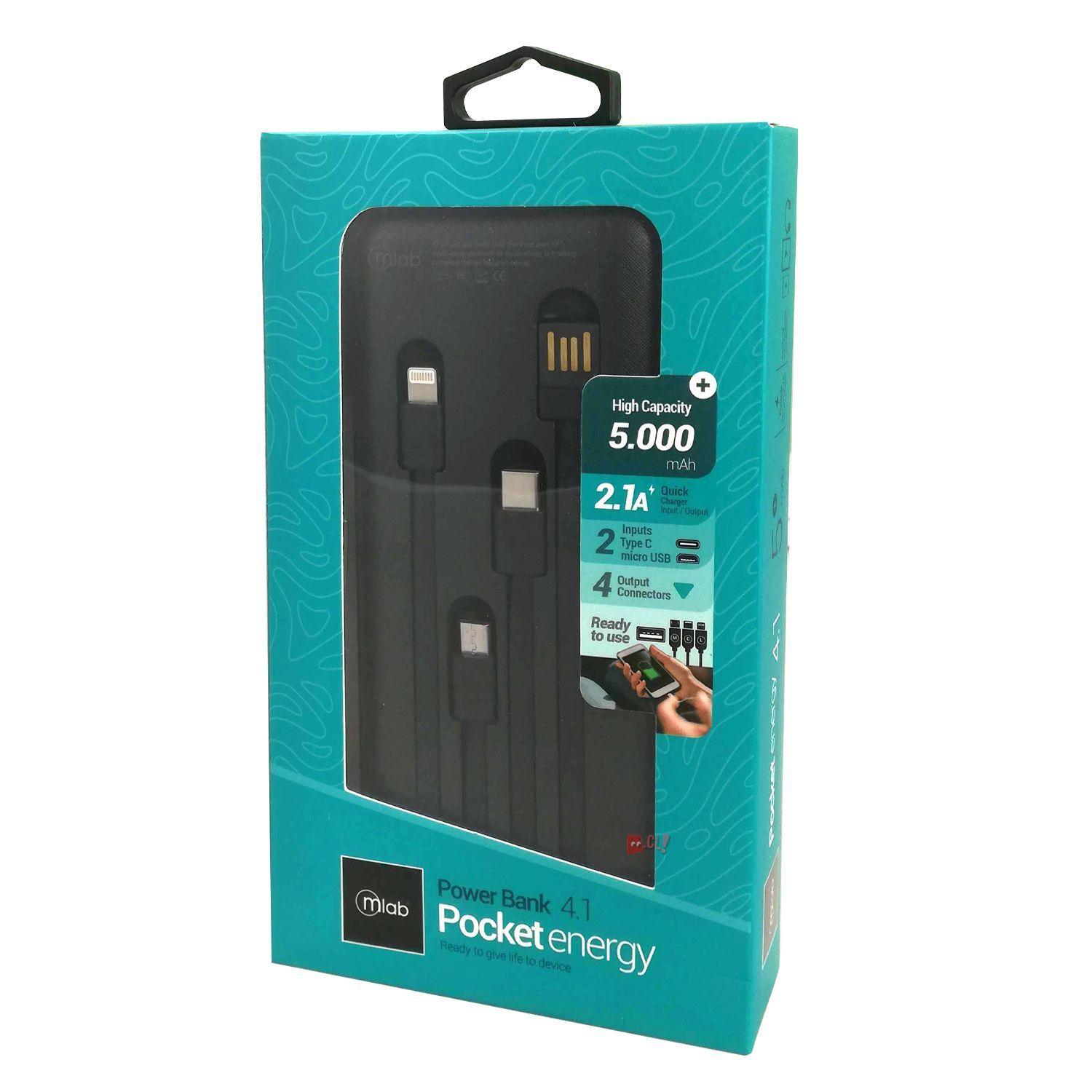 Batería Portátil Power Bank 4.1 Pocket Energy 5000mha - Ps-3