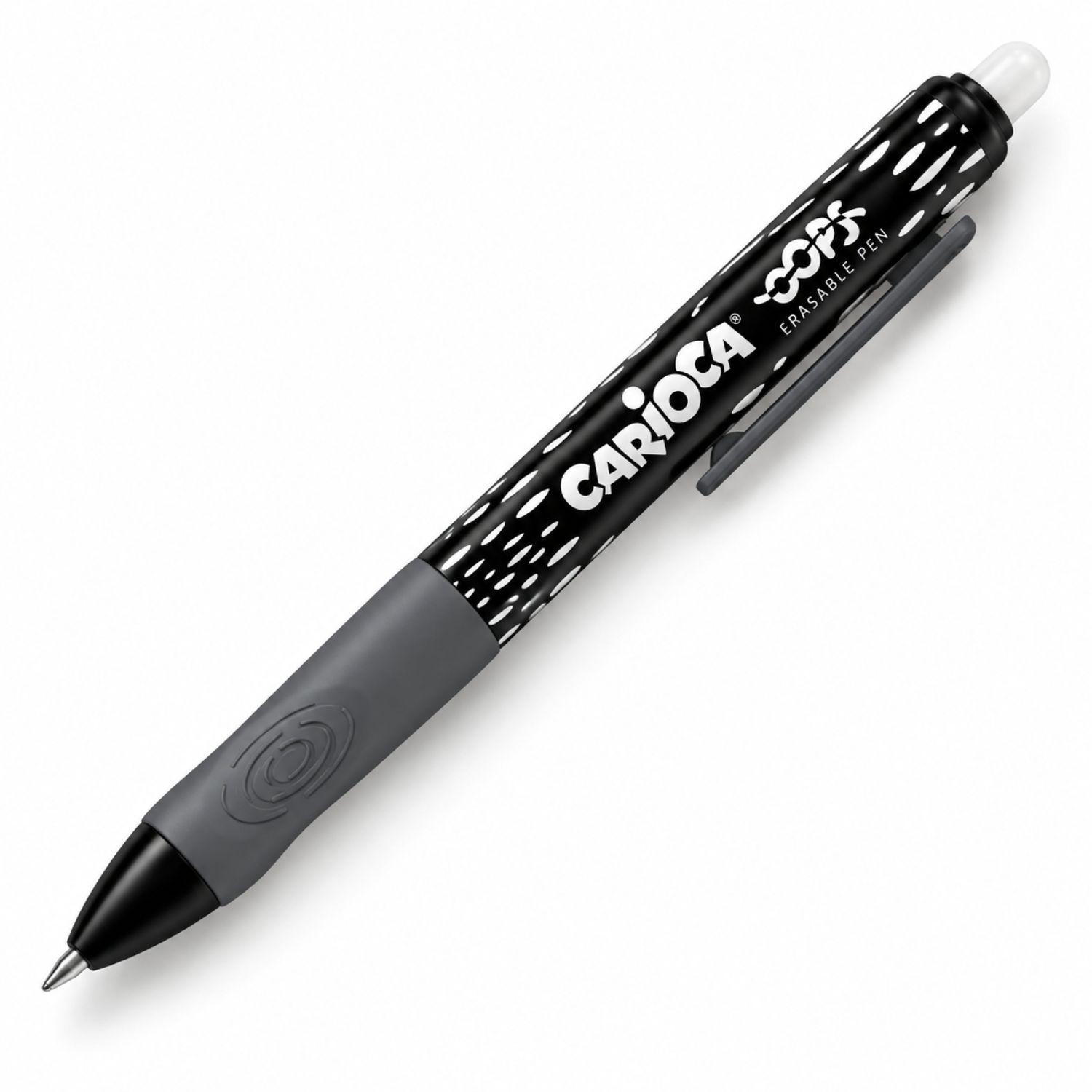 Boligrafo Borrable Carioca Oops Negro Retractil PS-0