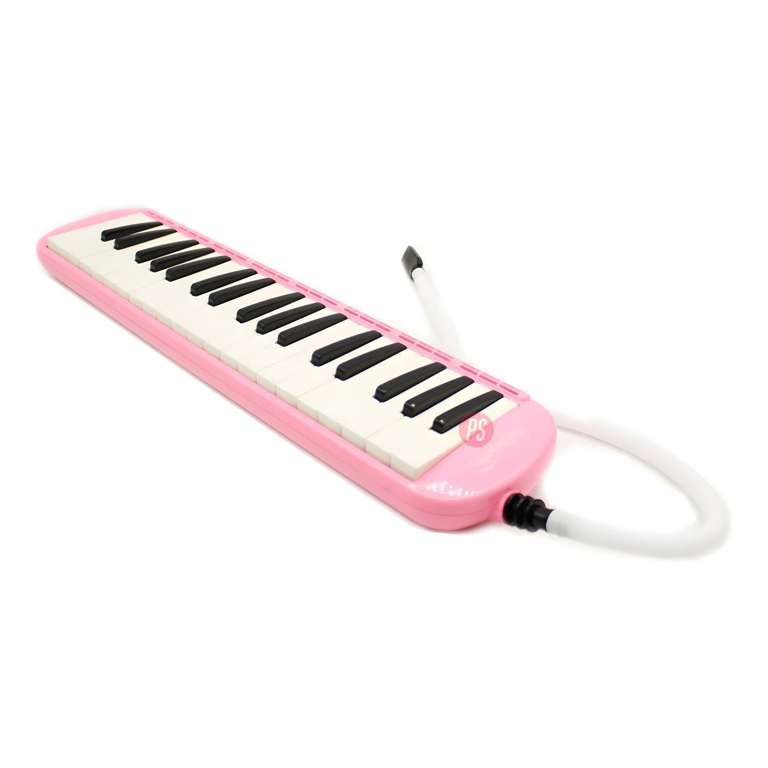 Melodica 37 Notas Rosada con Funda Instrumento Musical PS-2