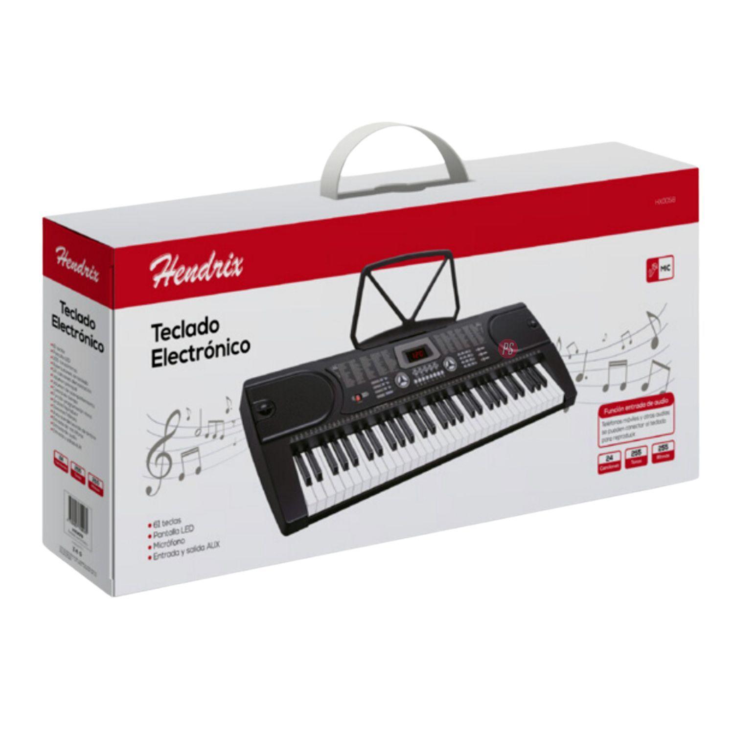 Teclado Musical Electrónico 61 Teclas Con Micrófono - PS-4