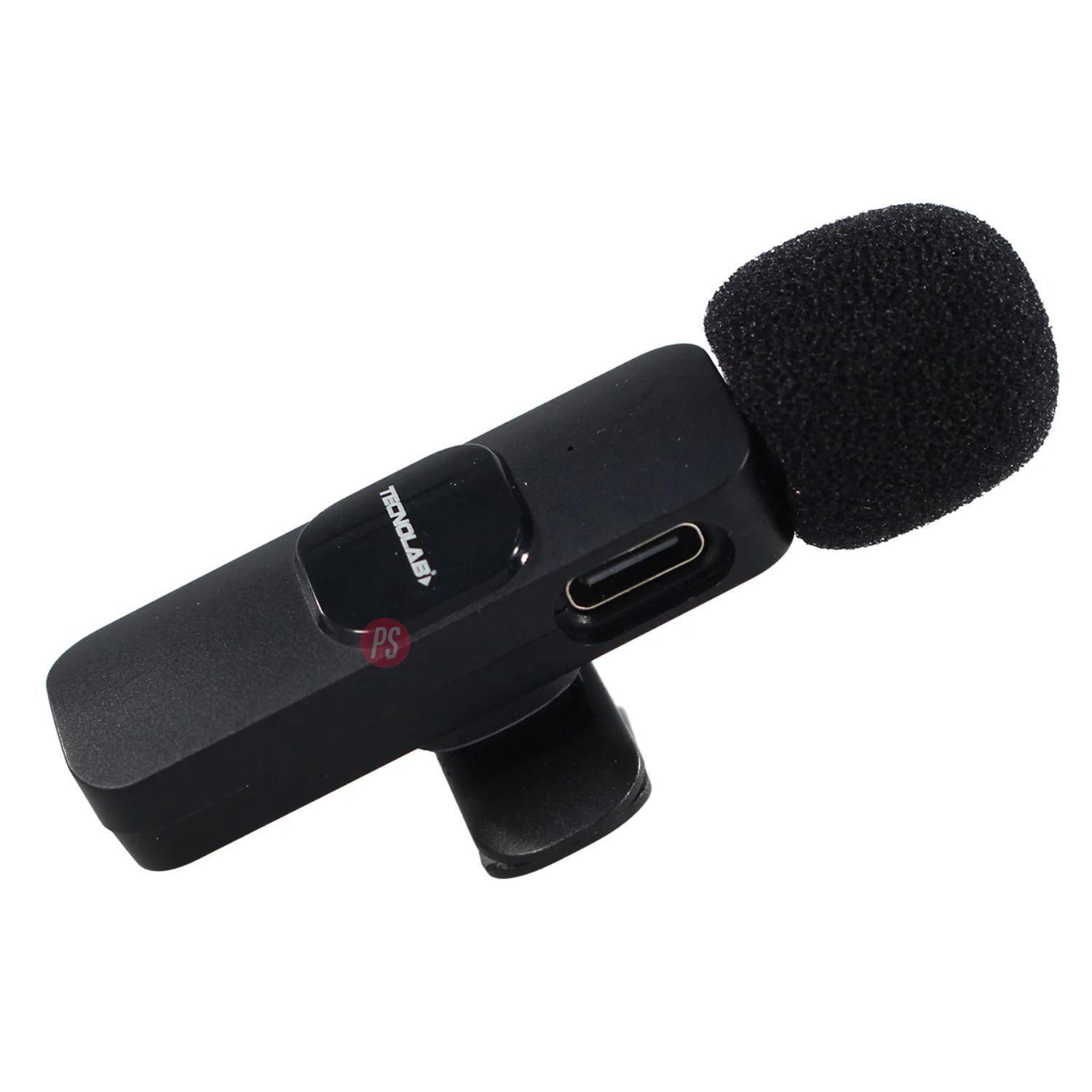 Kit 2 Microfonos Lavalier Inalambricos USB C y Lightning PS-2