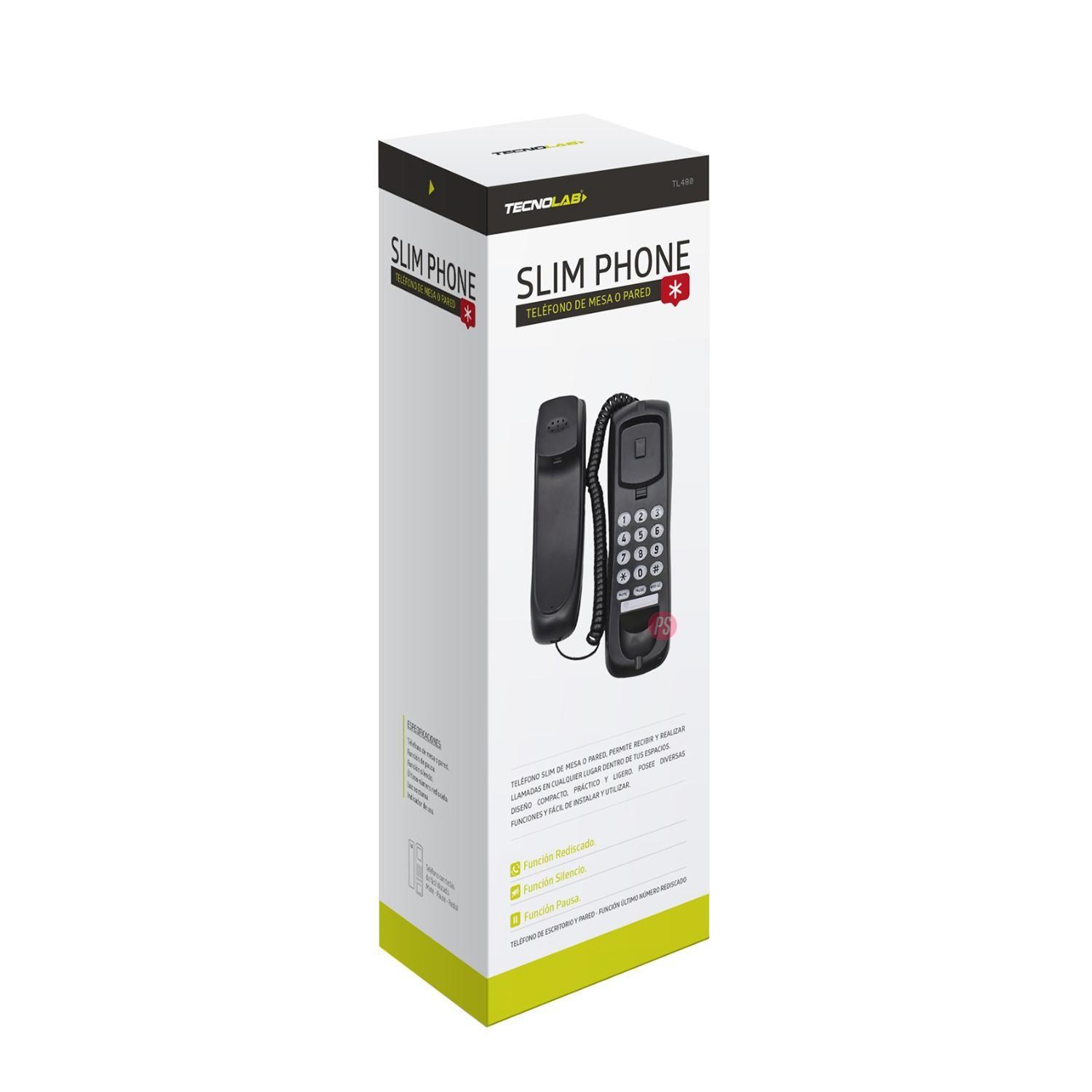 Teléfono Fijo Para Pared O Sobremesa Blanco - Ps-2