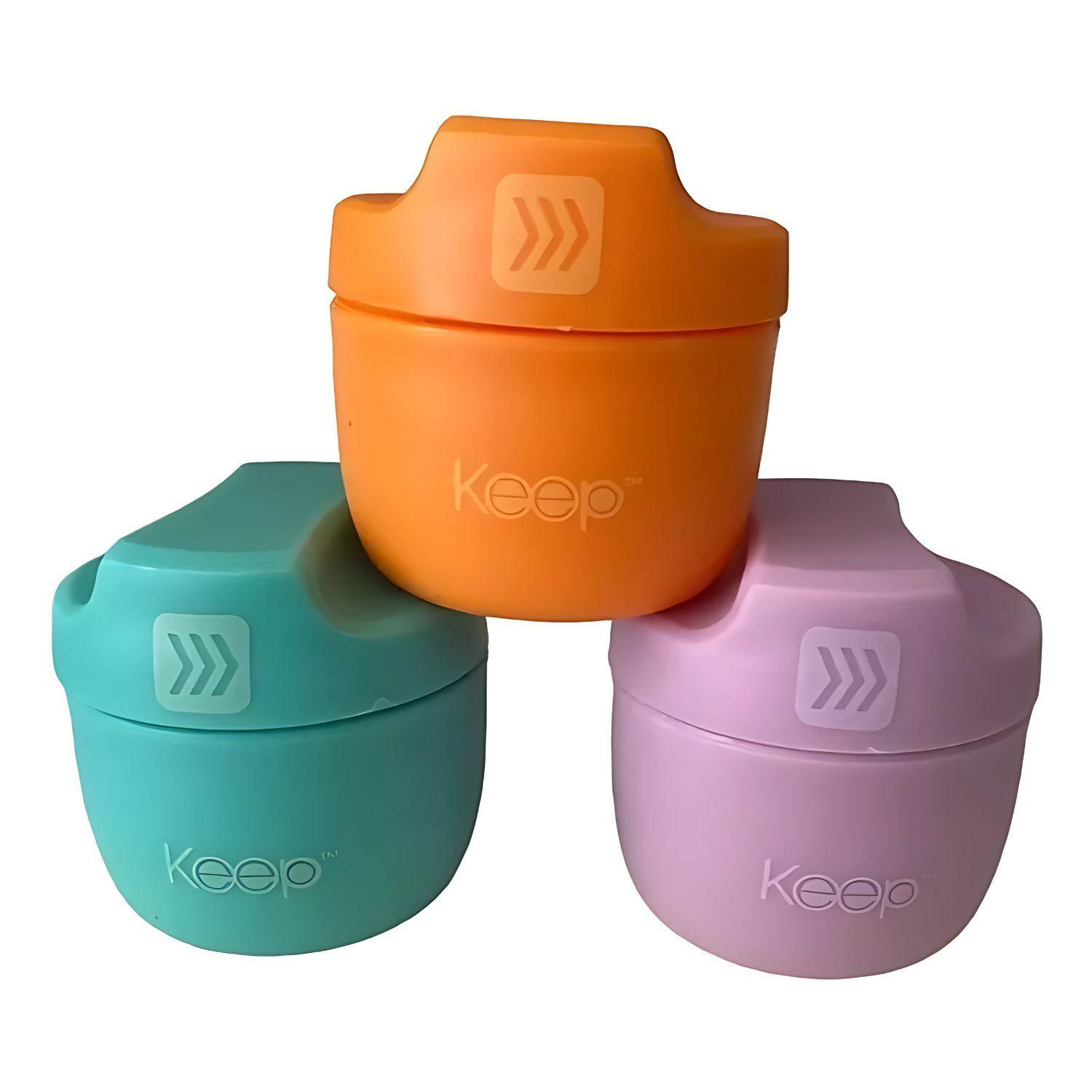 Set 3 Salseros Colores Tapa Hermética 50ml To Go Keep - PS-0