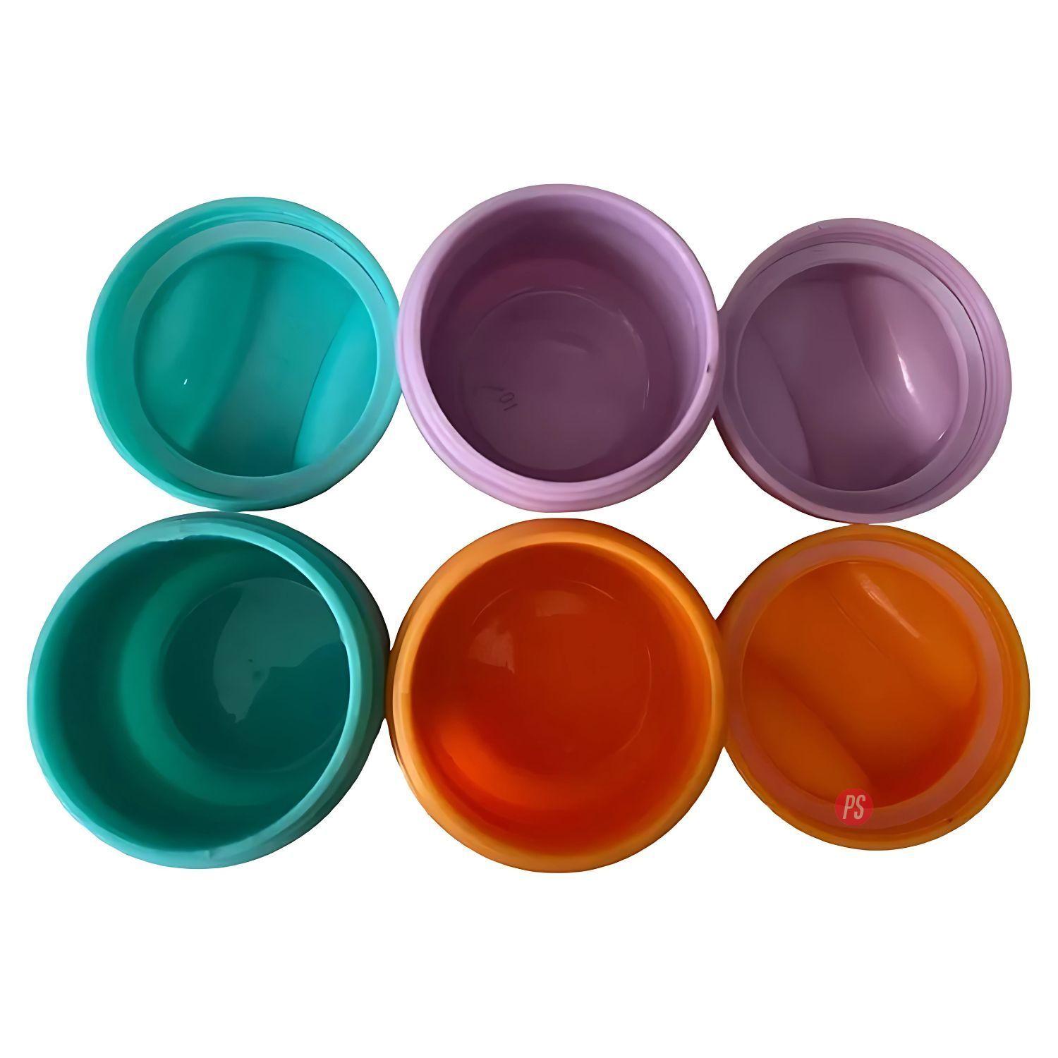 Set 3 Salseros Colores Tapa Hermética 50ml To Go Keep - PS-1