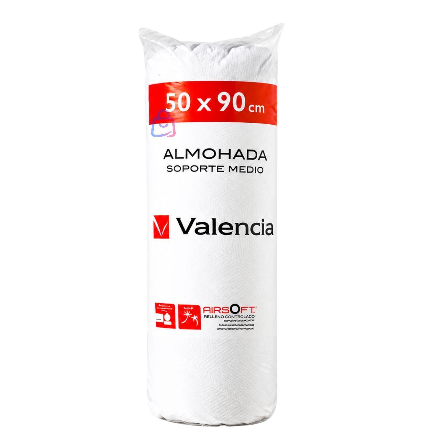 Almohada Microfibra 50x90 Cm Soporte Regular Blanca PS-3