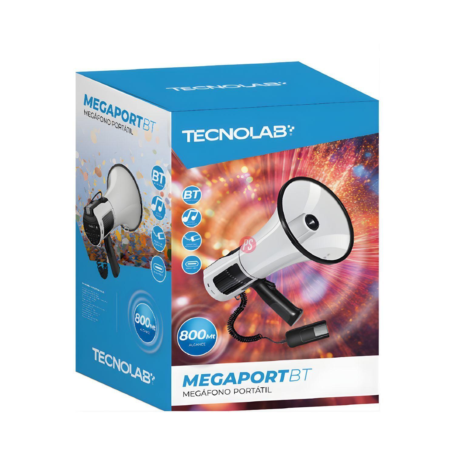 Megafono Portatil 50W Bluetooth 5 0 USB C Largo Alcance PS-2