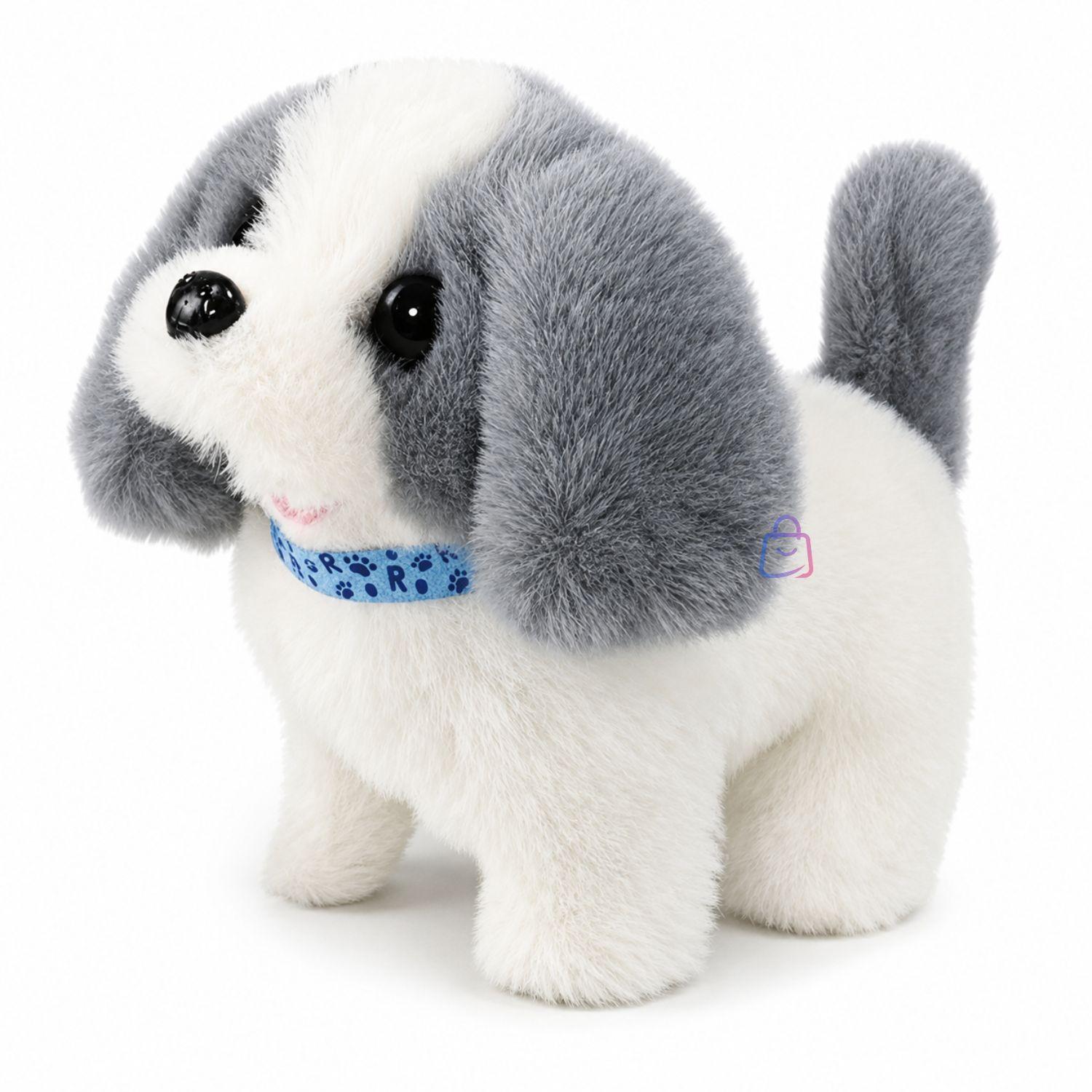 Peluche Perro Interactivo Gris Sonido Movimiento PS-3