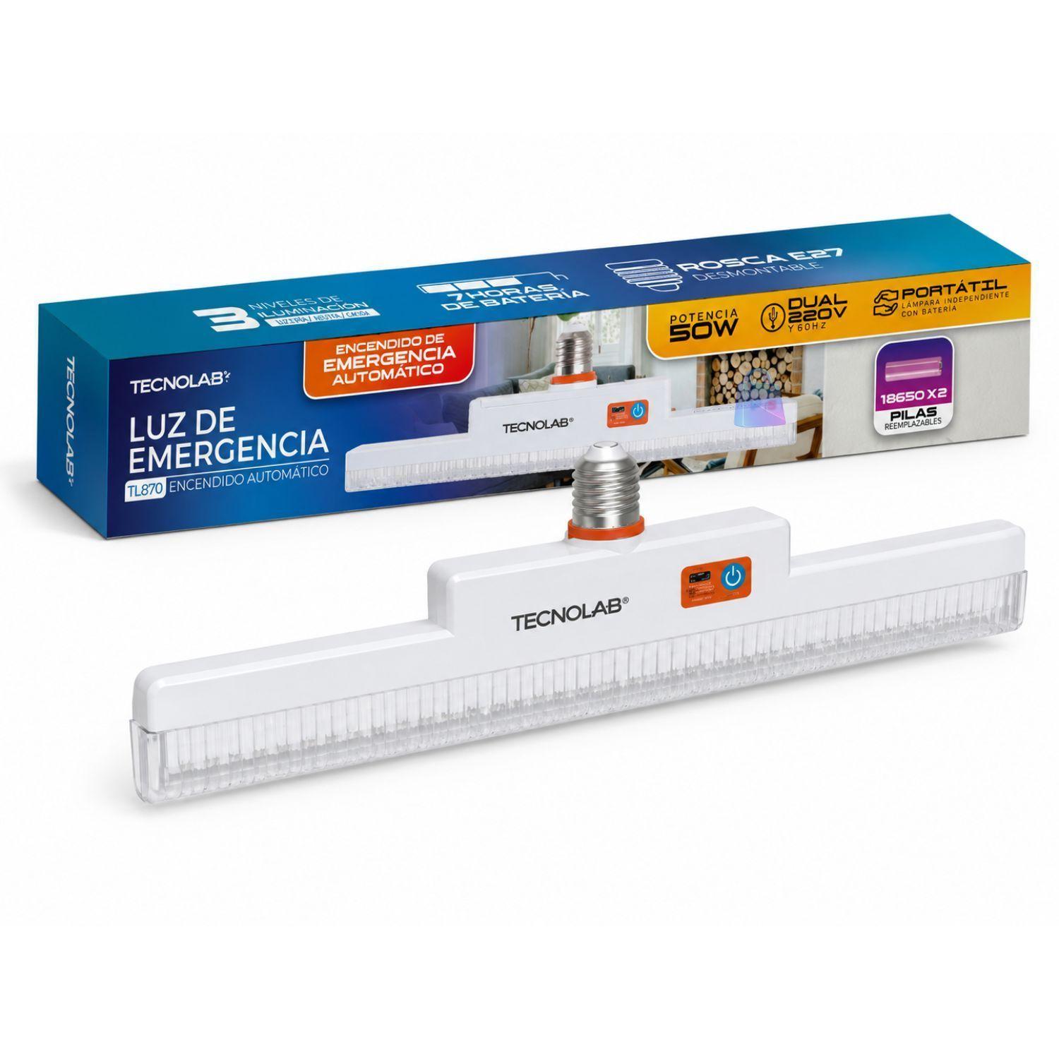 Lampara Emergencia LED 50W Recargable USB C SOS PS-1