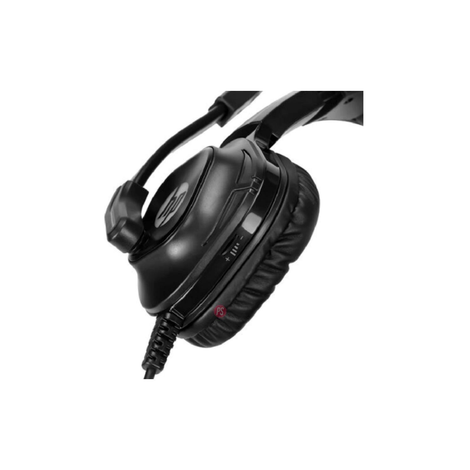 Audífonos Gamer 3.5mm Iluminación Azul Hp DHE-8002 - PS-2