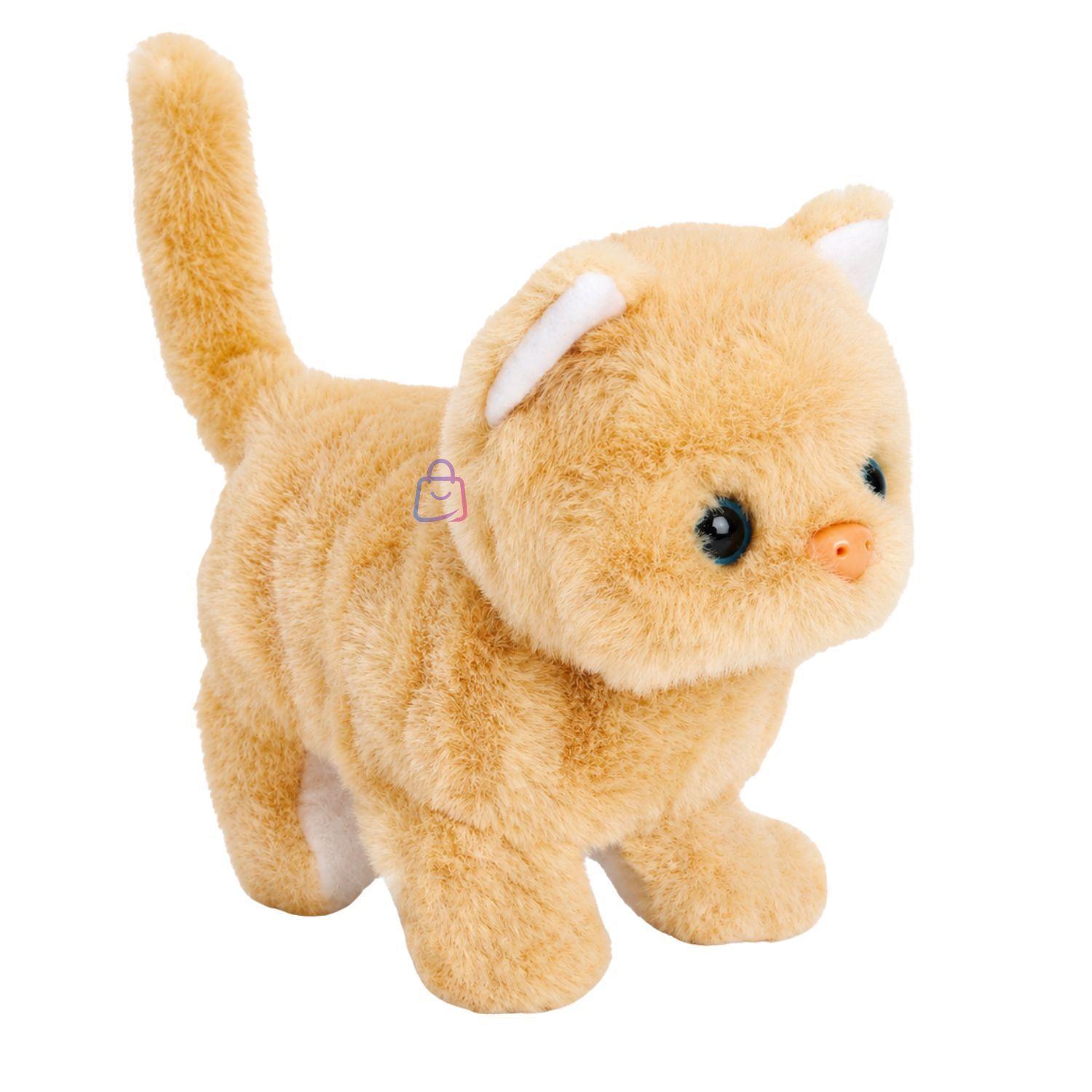 Peluche Gato Interactivo Amarillo Sonido Movimiento PS-3