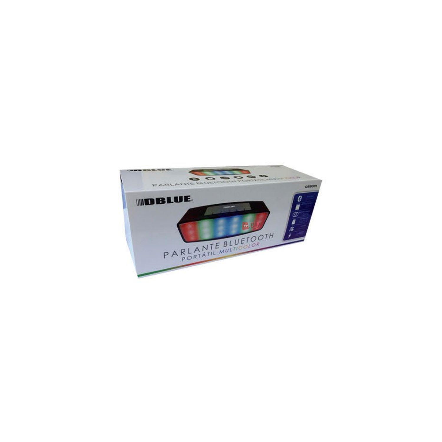 Parlante Bluetooth Portátil Con Iluminación Multicolor - Ps-3