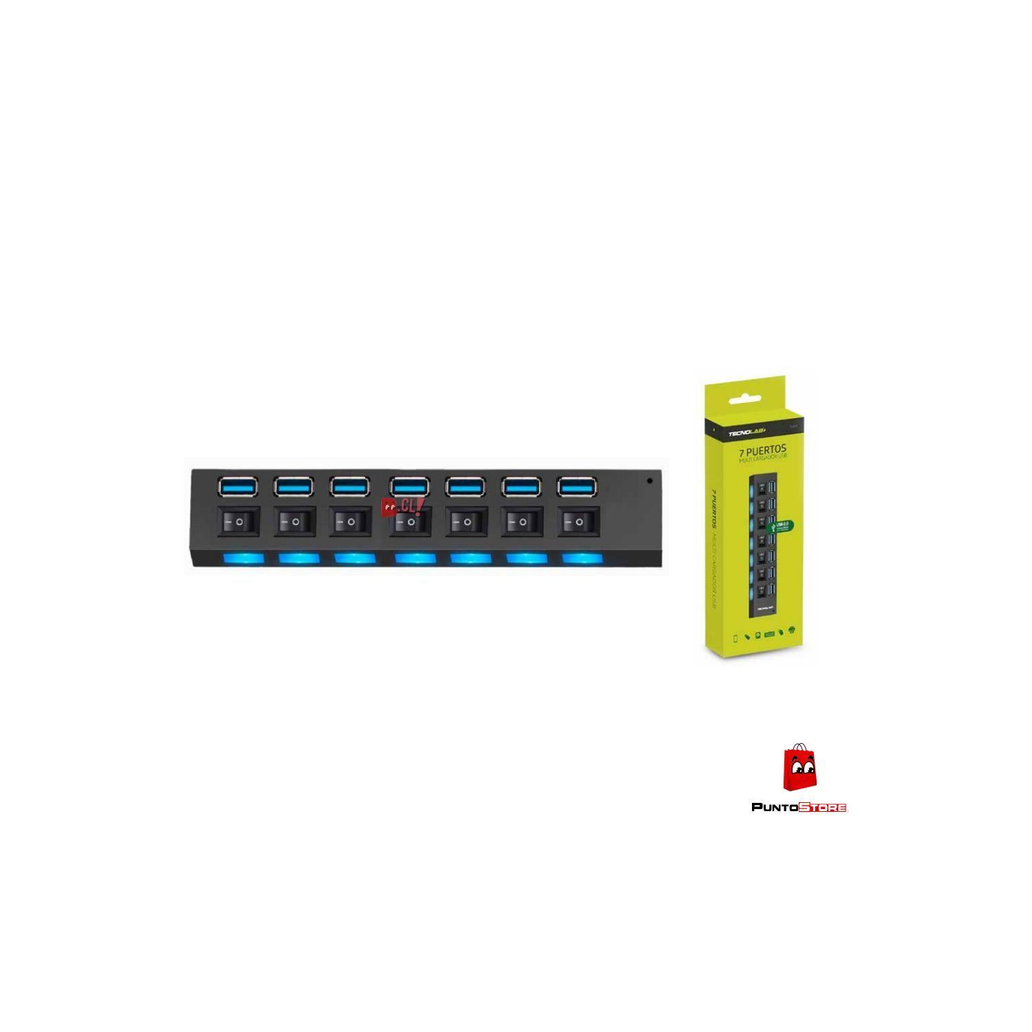 Hub Usb 7 Puertos Con Interruptores Independientes - PS-2