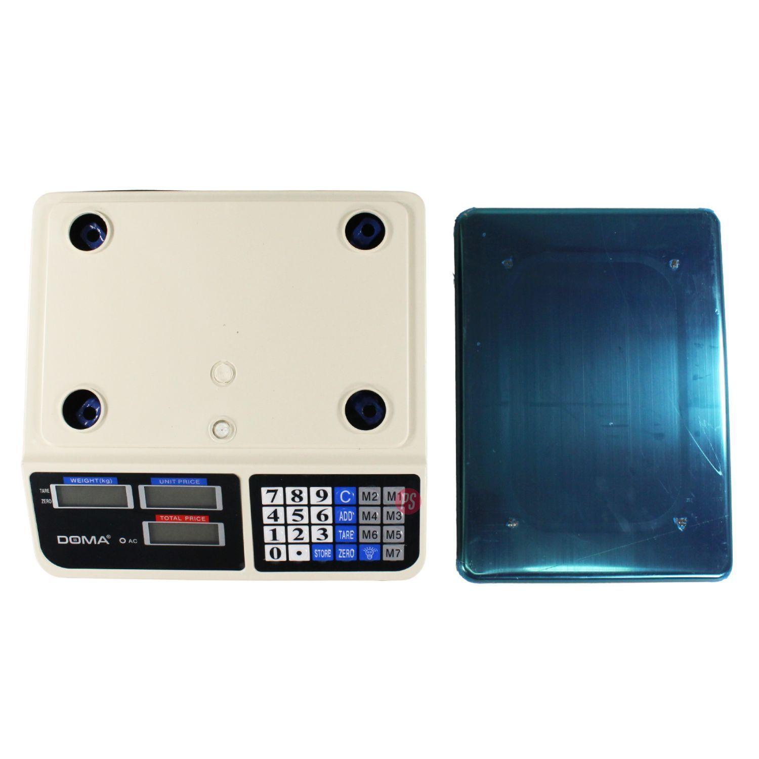 Balanza Digital 40 kg Almacenes Recargable Inoxidable PS-2