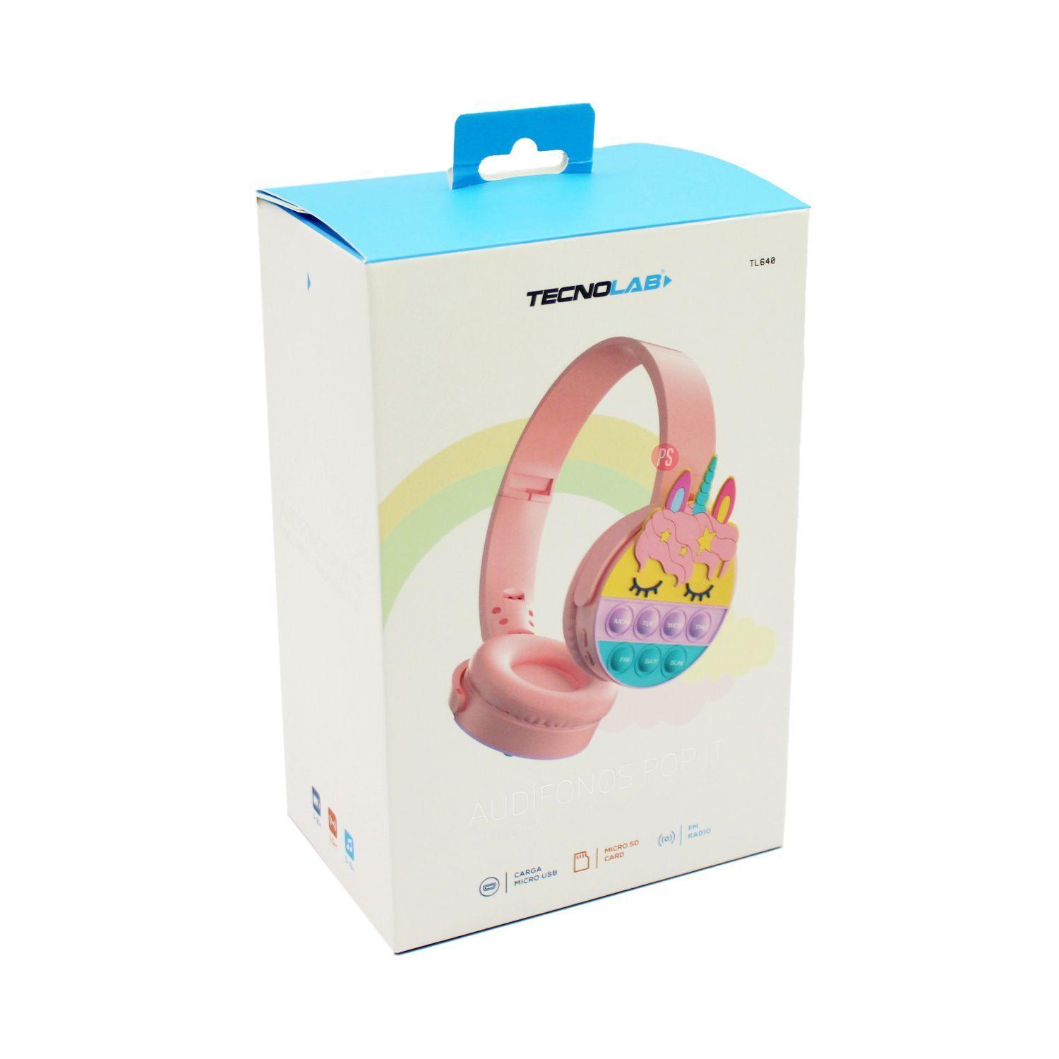 Audífonos Unicornio Rosa Bluetooth ¡Conecta la Magia! - PS-3