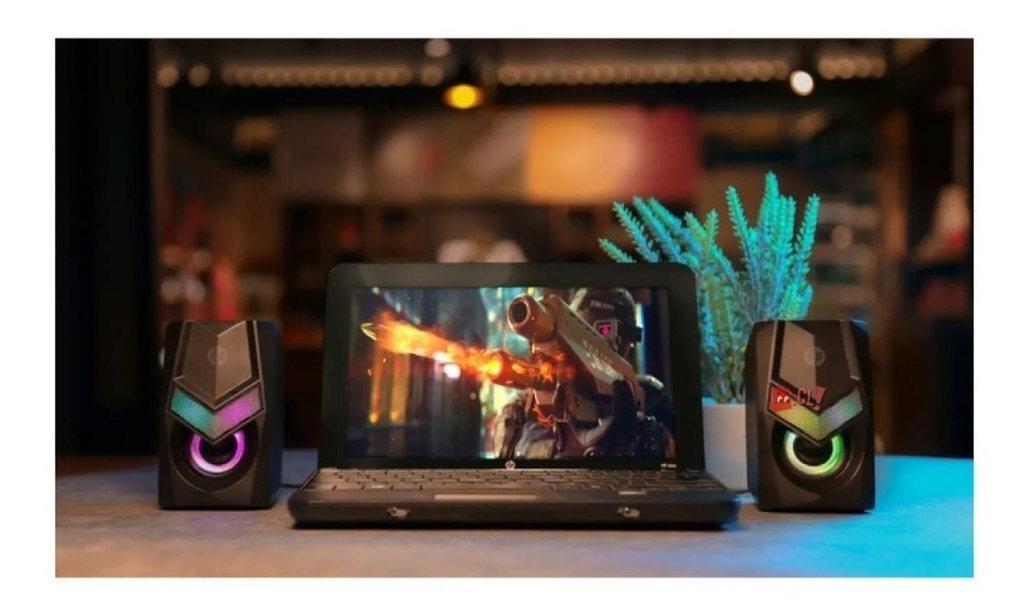 Parlante Gamer Iluminación Rgb Pc 6w Hp - Ps-3