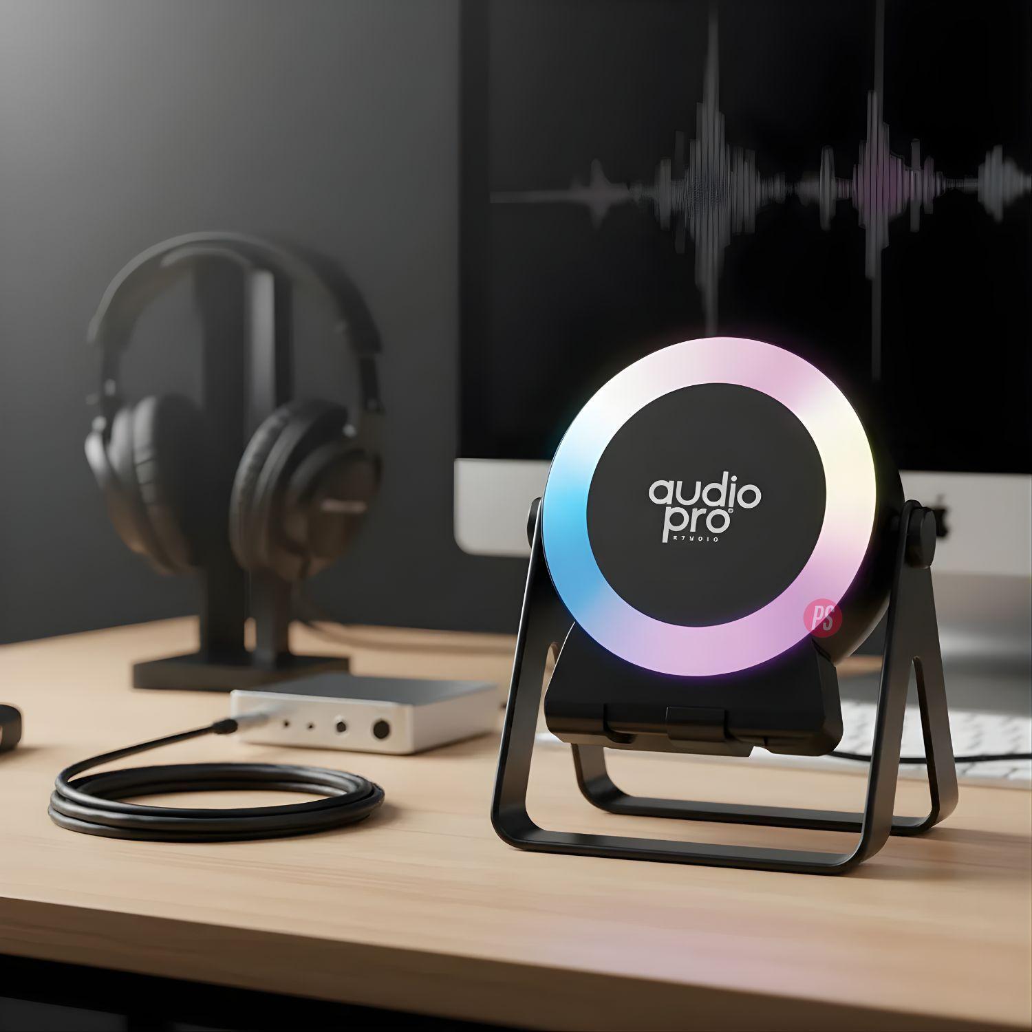 Parlante Bluetooth RGB 8W con Soporte Celular PS-2