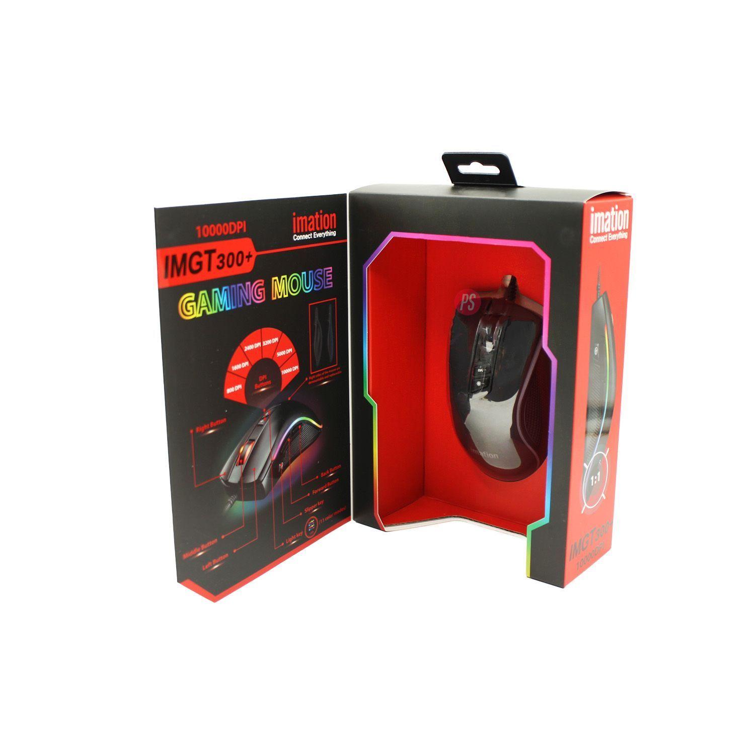 Mouse Gamer Imation IMGT300 RGB 10000 DPI - PS-4