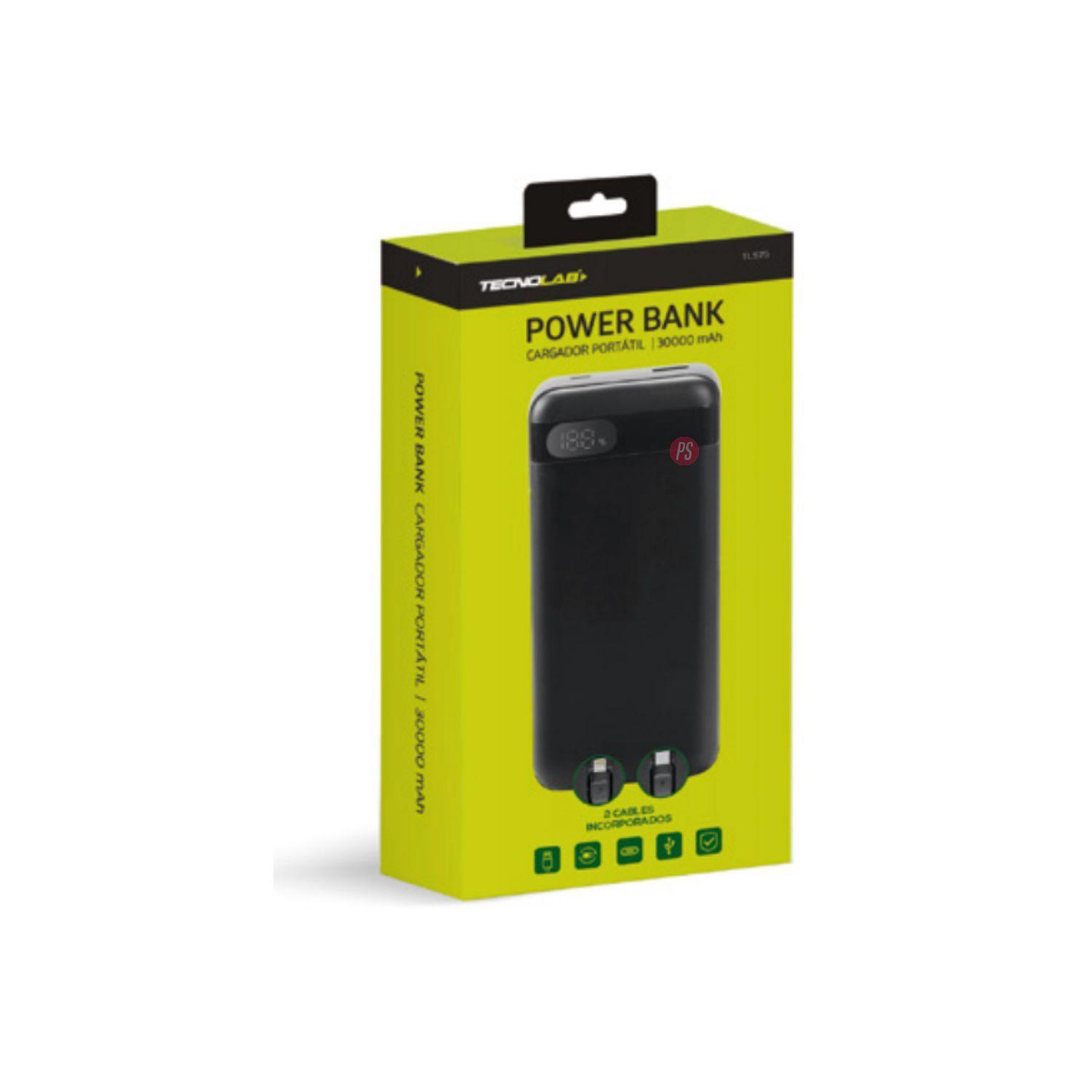 Power Bank 30000mAh 22.5W Carga Rápida Negro - PS-3