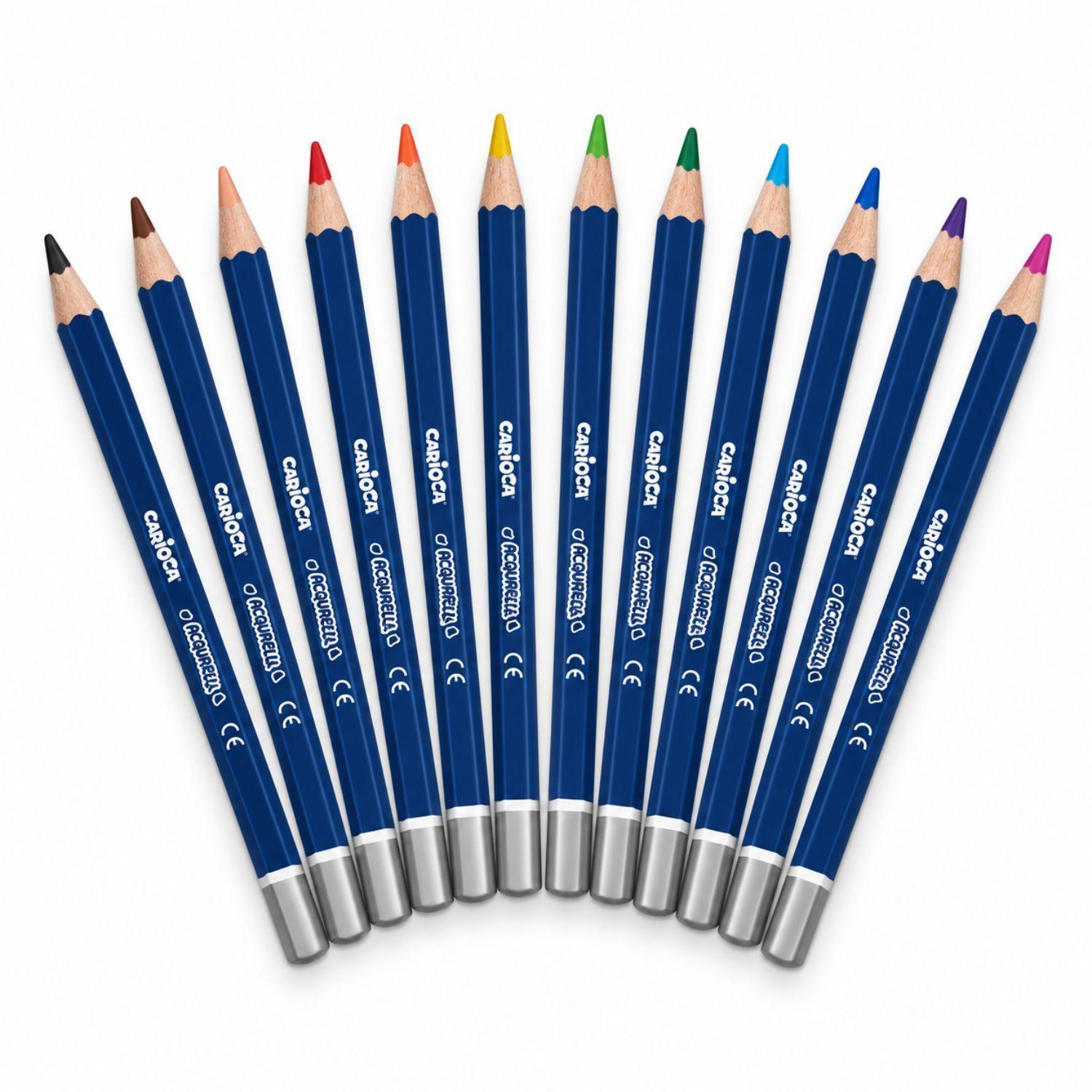 L pices Acuarelables Carioca 12 Colores Caja Met lica PS-0