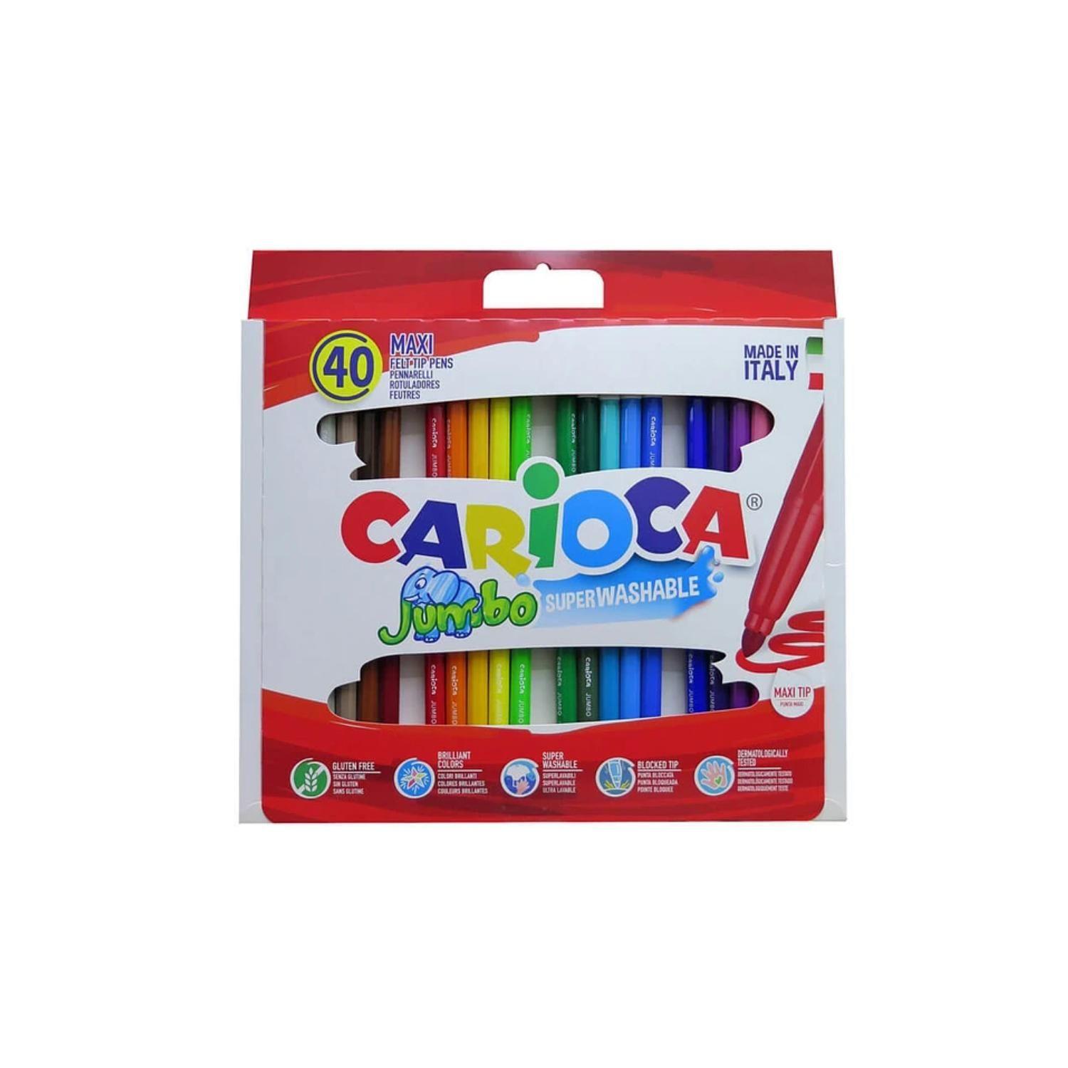 Plumones Jumbo 40 Unidades Carioca - PS-0