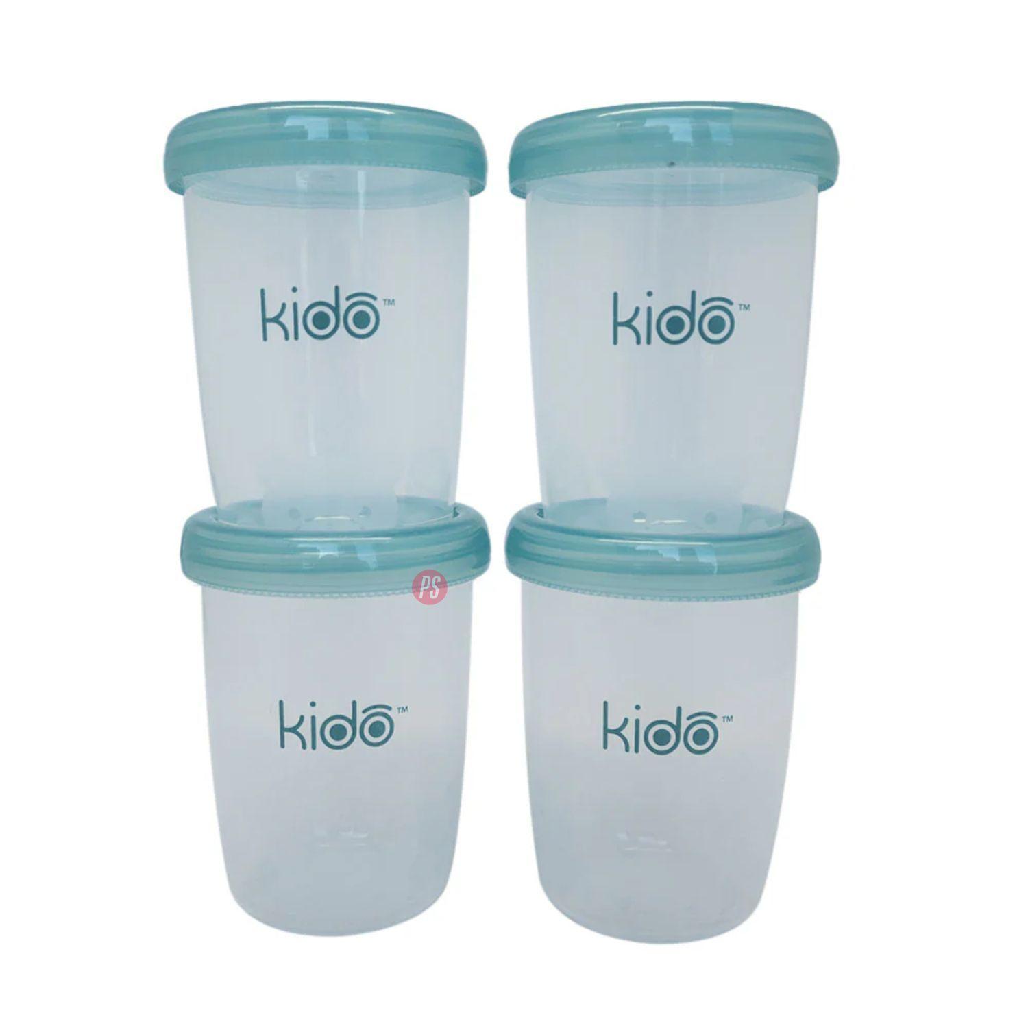 Set 4 Vasos PP Kido 180ml Reutilizables Porta Snack - PS-1
