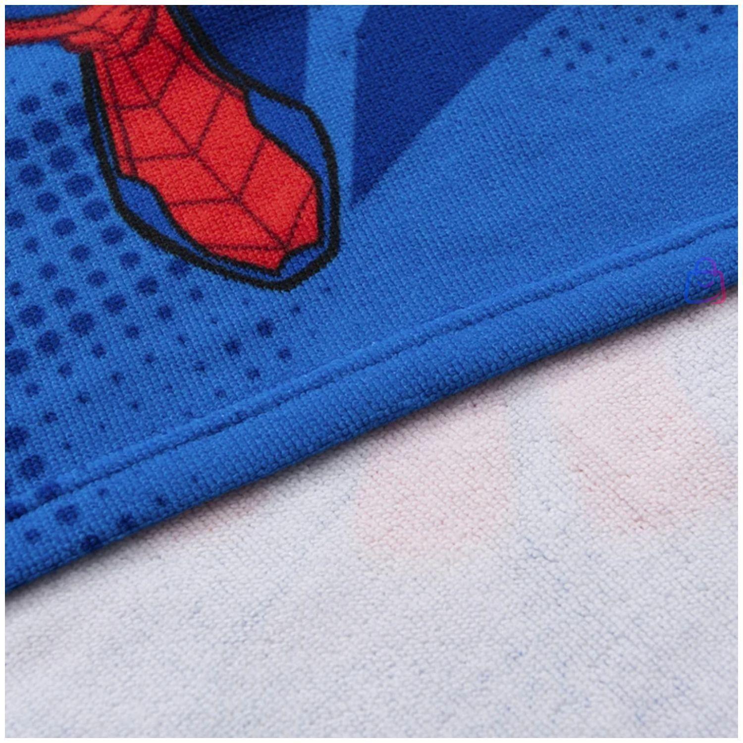Toalla Playa Piscina Spiderman Capucha Microfibra 60x60 PS-2