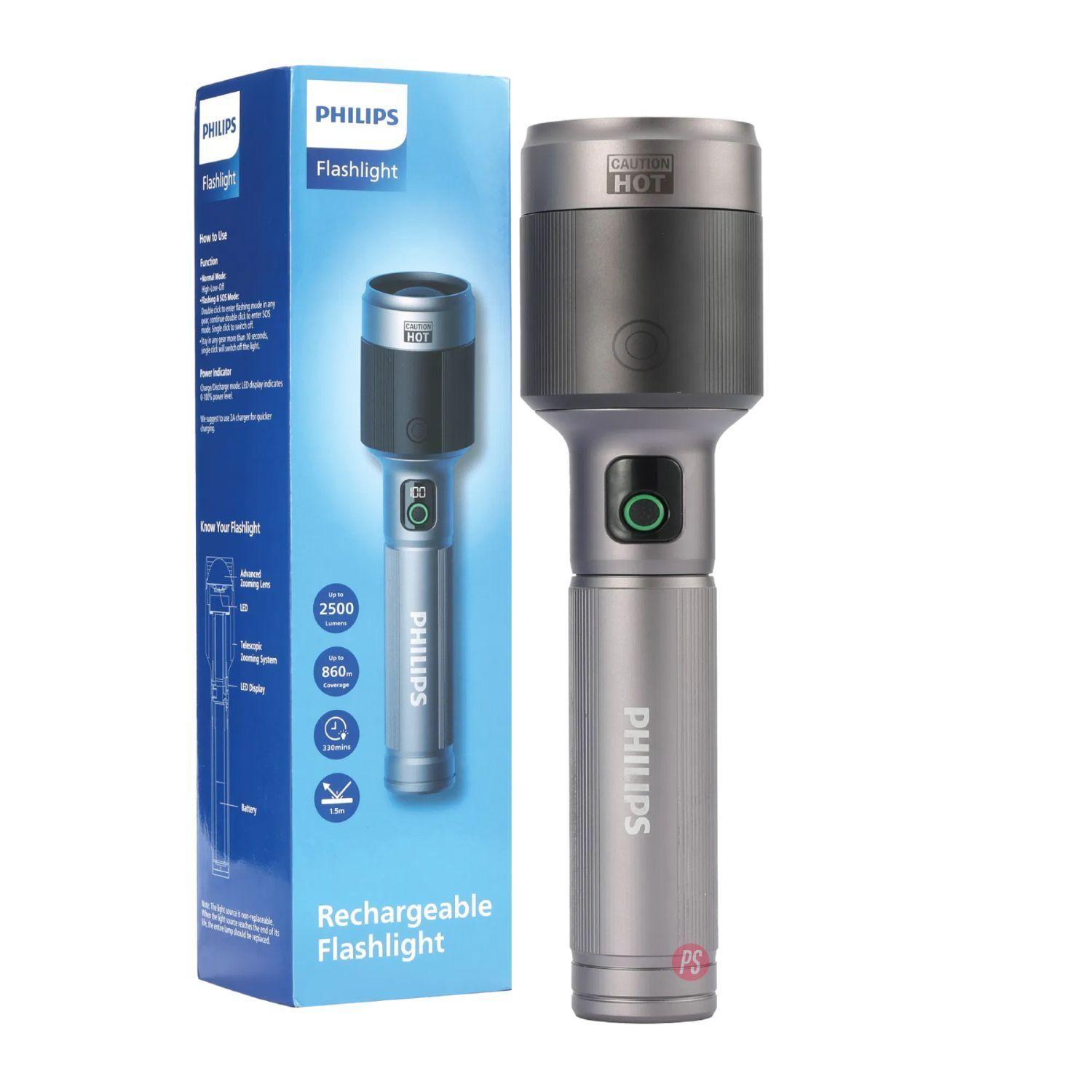 Linterna LED Philips 860 metros potencia profesional - PS-2