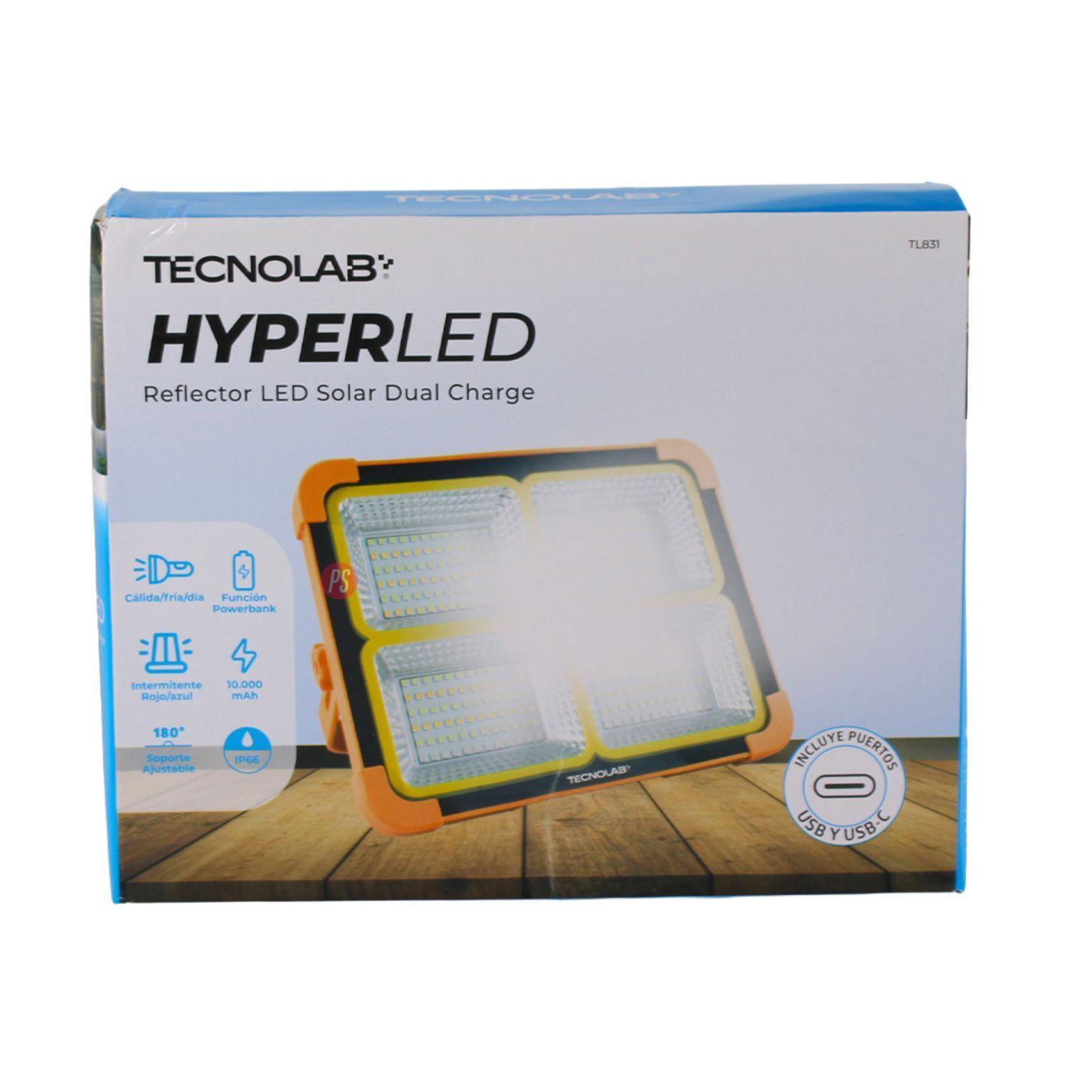 Reflector LED Solar Multifunci n Powerbank USB C IP66 PS-4