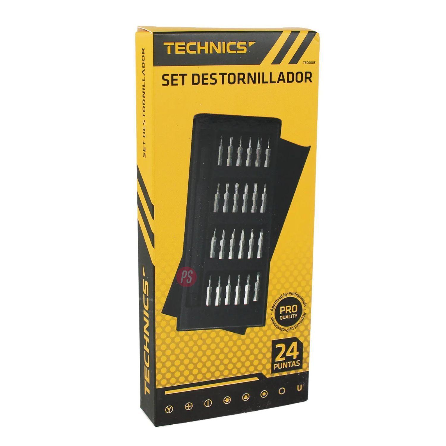 Set Destornillador Precision 24 Pcs PRO con Estuche PS-4