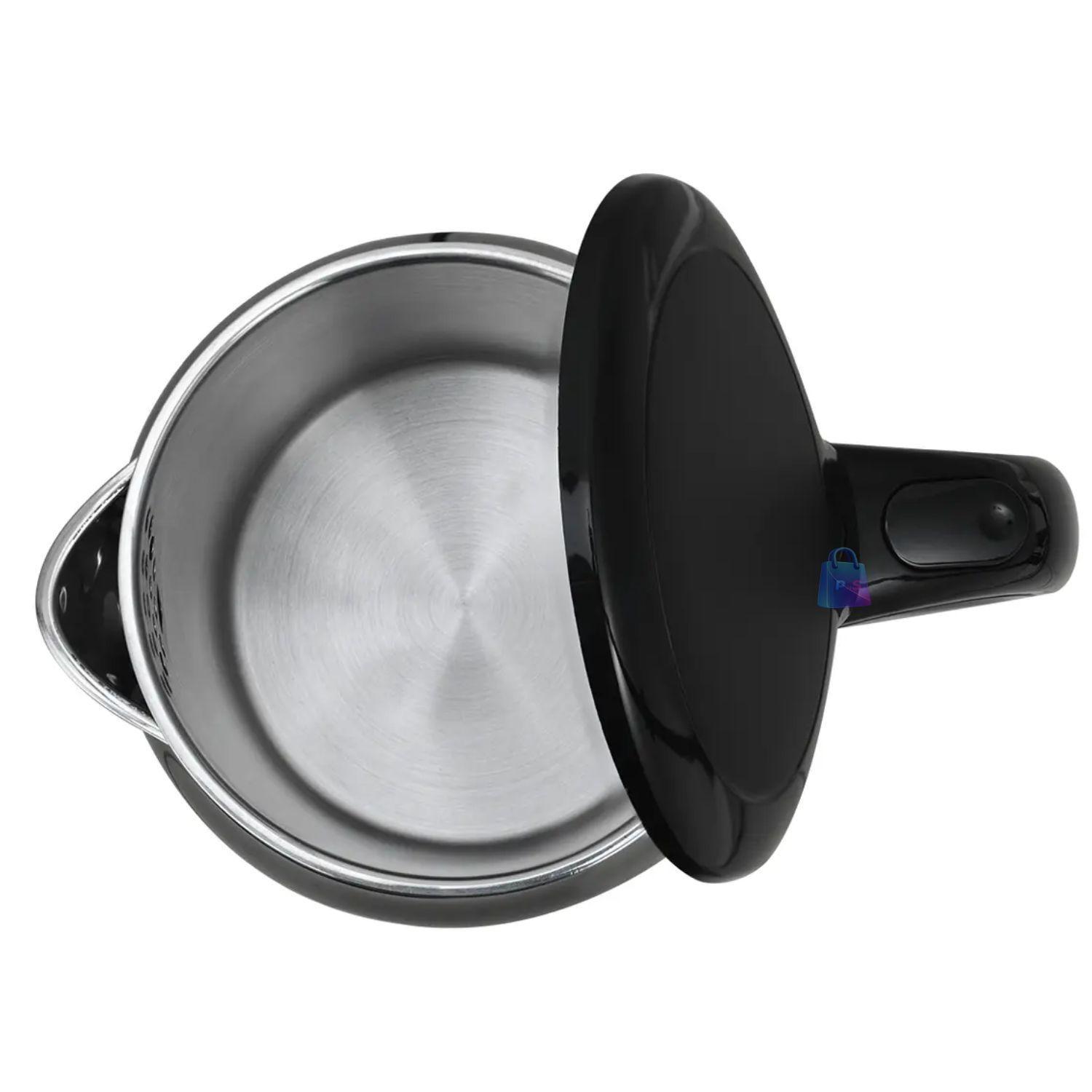Hervidor El ctrico 1 7L Doble Pared Acero Inox Negro PS-2