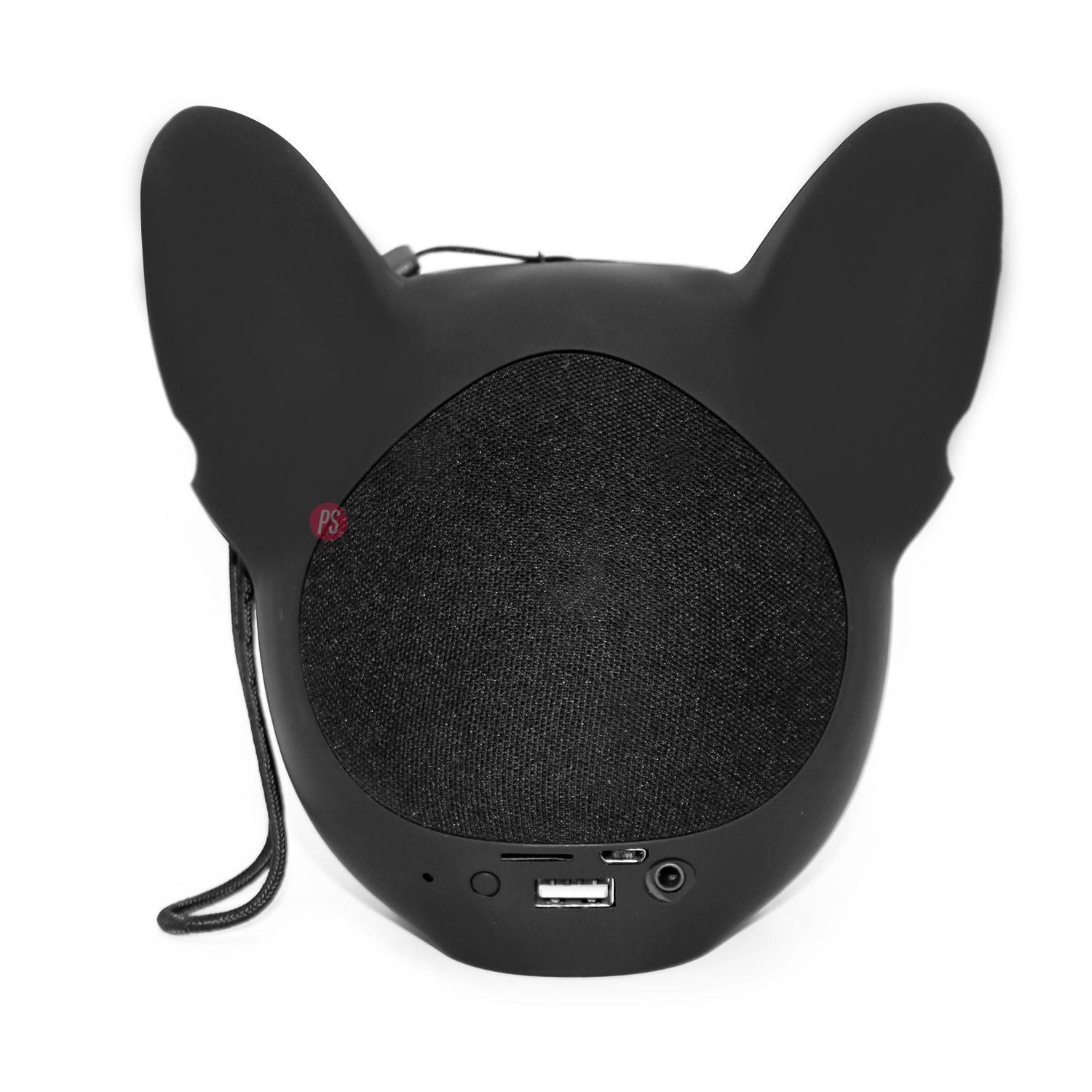 Parlante Bulldog Francés Bluetooth 10W Negro - PS-2