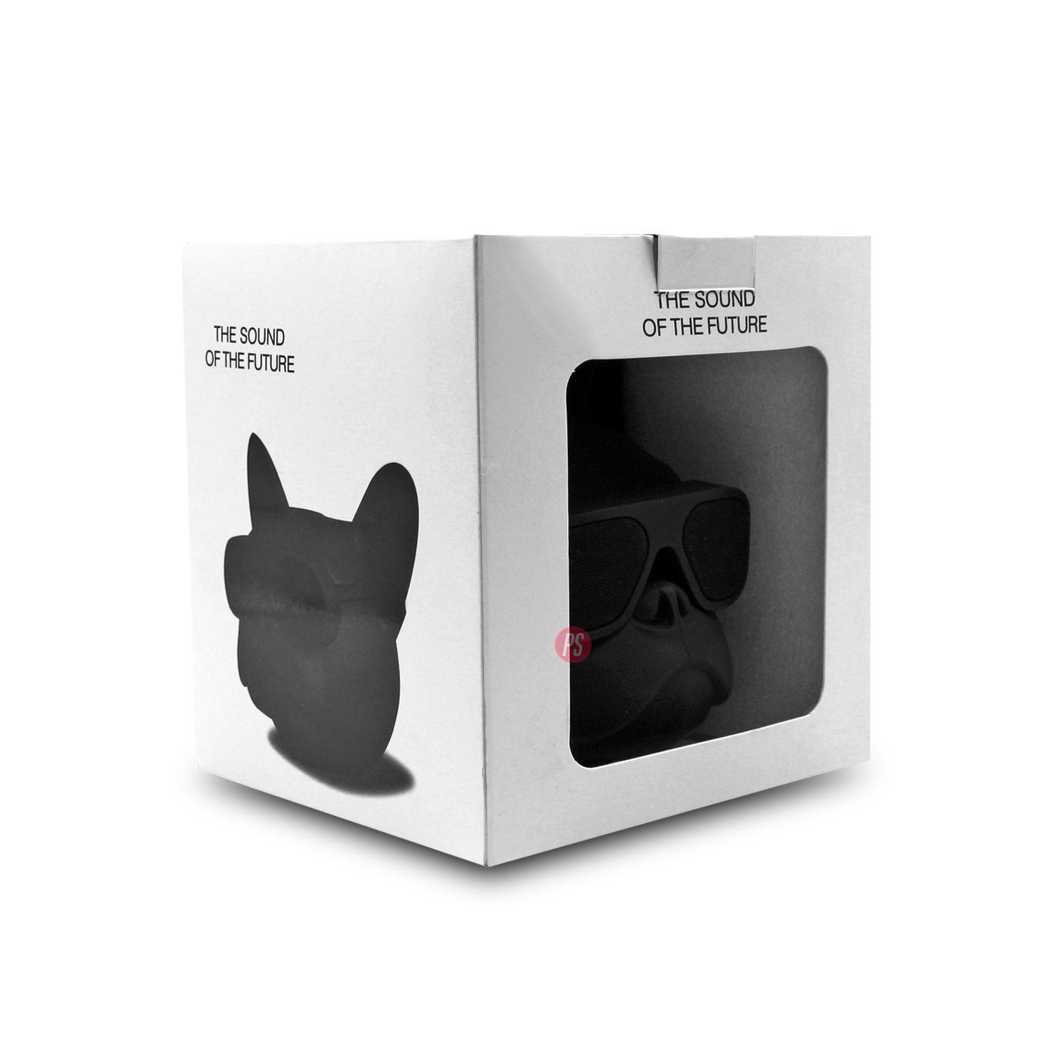 Parlante Bulldog Francés Bluetooth 10W Negro - PS-3