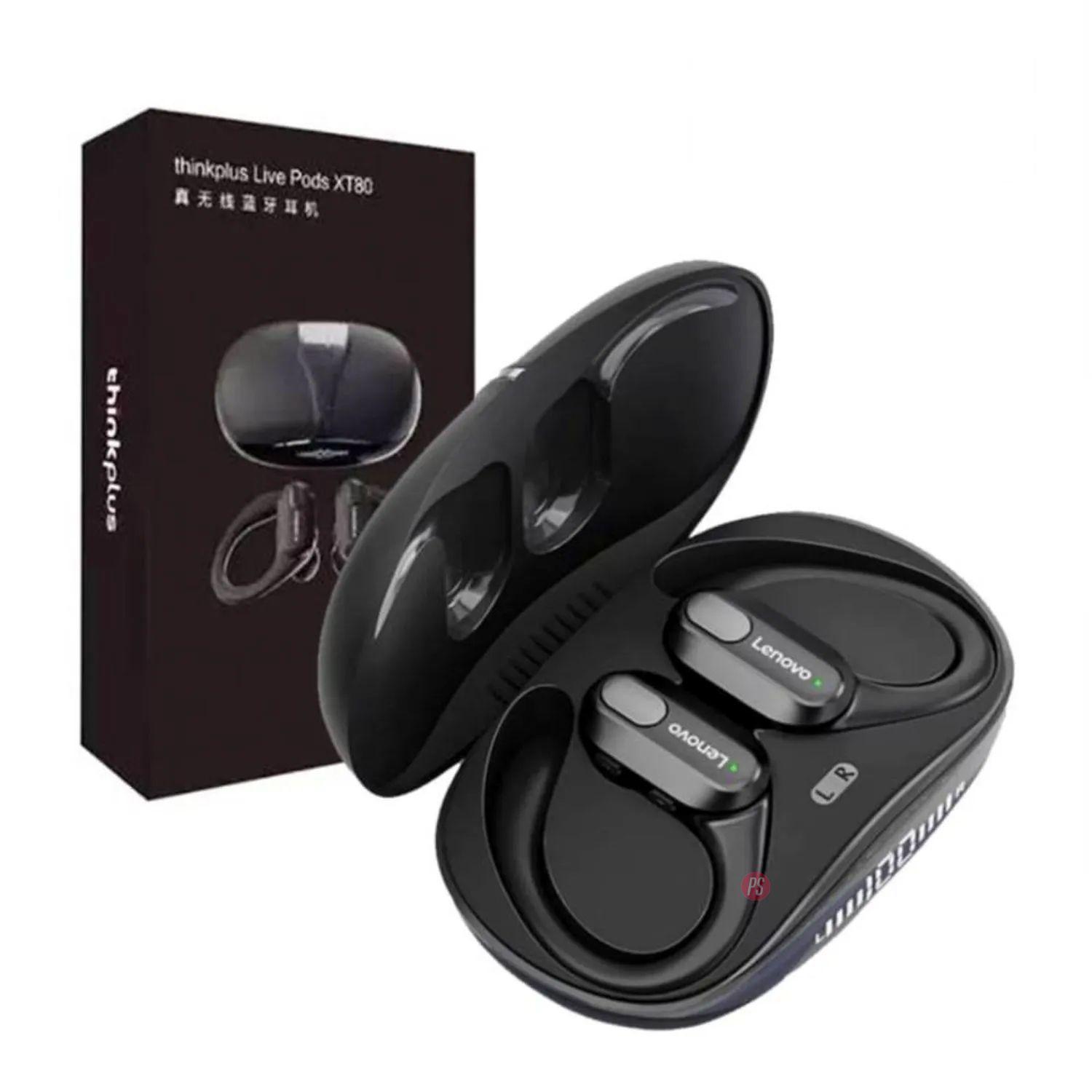 Audífonos Bluetooth Lenovo Xt80 Color Negro - PS-3