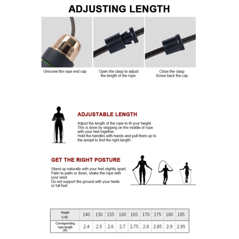 Cuerda Para Saltar Cardio Deporte Velocidad Crossf-2