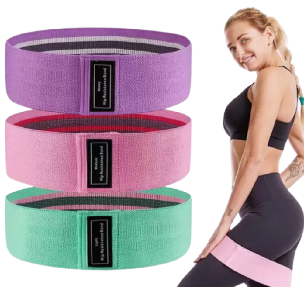 SET 3 BANDAS ELASTICAS RESISTENCIA TELA LOOP -3