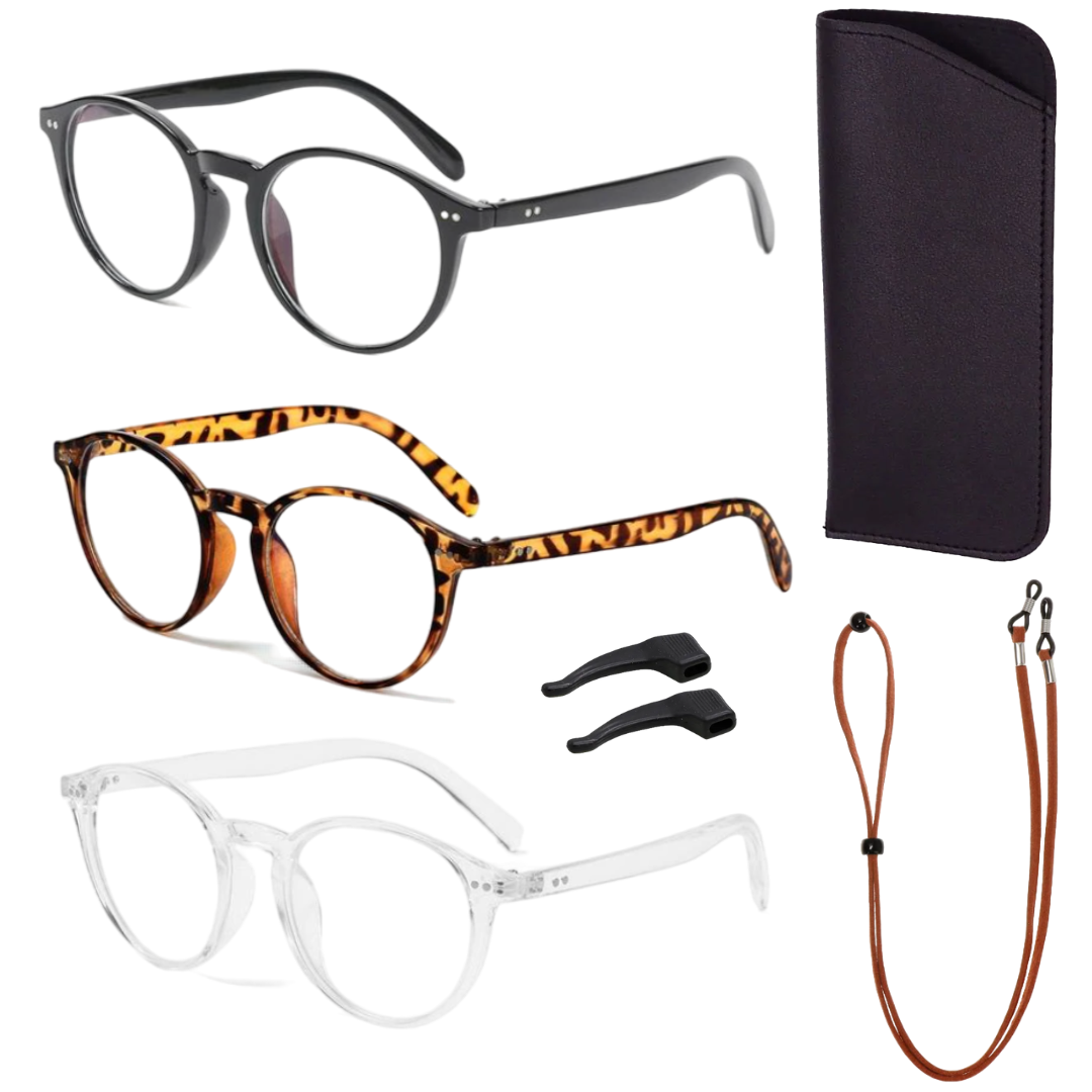 Set 3 Lentes de Descanso Gamer Filtro Anti Luz Azul Antirreflejo UV400-0