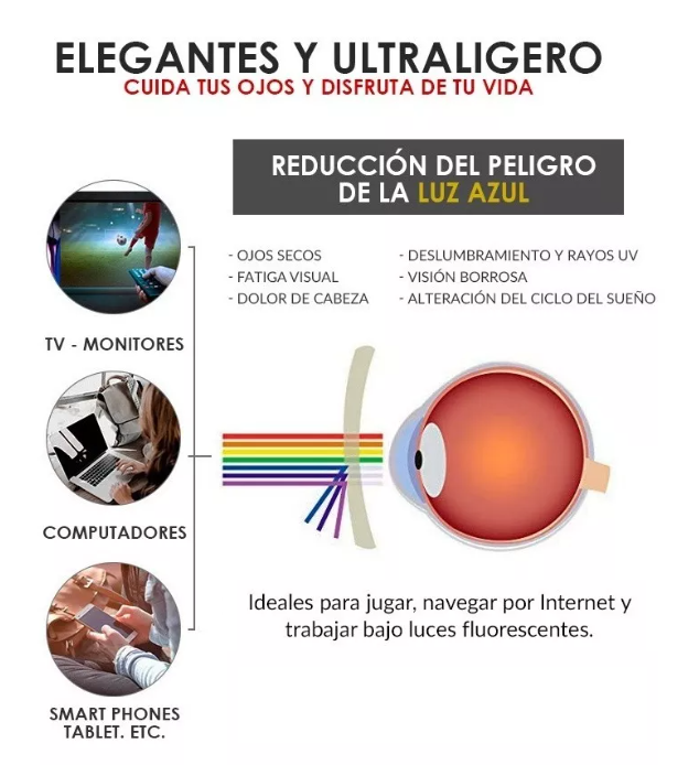 Lentes Descanso Cl sicos Gamer Retro 80s Gafas Anti Luz Azul-2